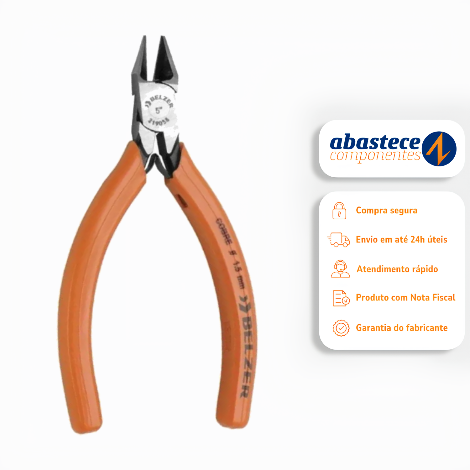 Alicate Corte Diagonal Rente 5" 219058B Belzer