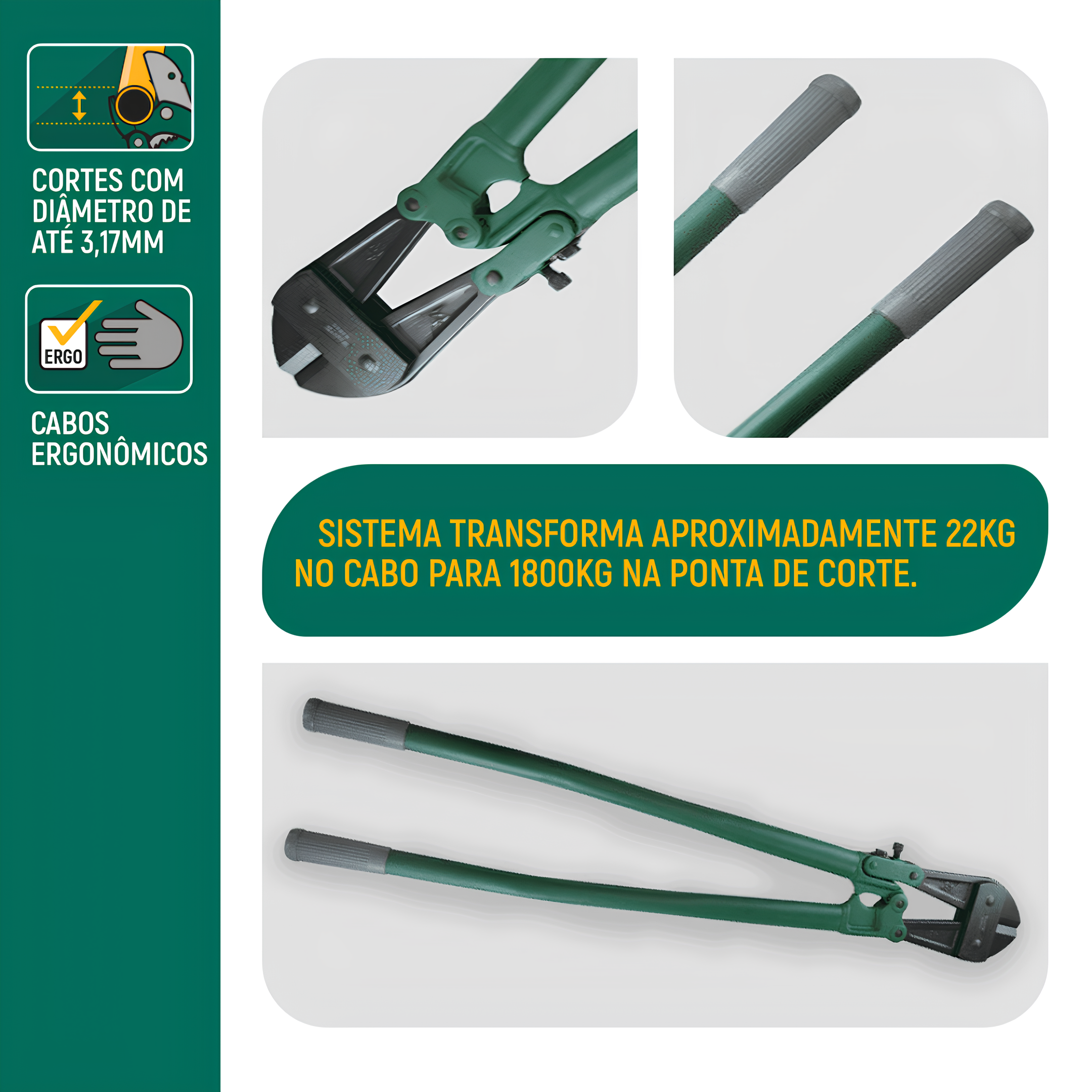 Alicate Corta Vergalhão 48" st93509st SATA