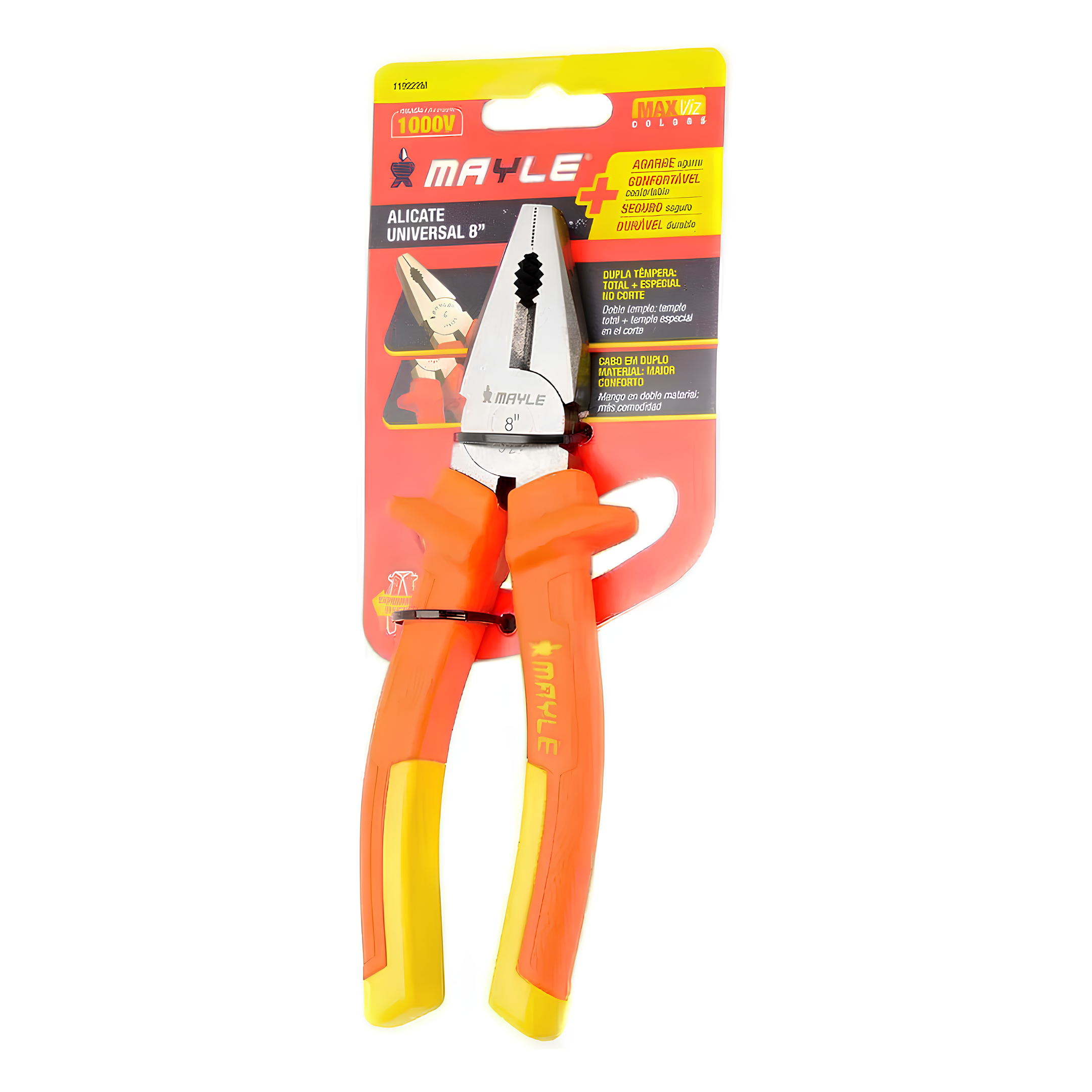 Alicate Universal 8" Isolado 1000v 119222m Mayle