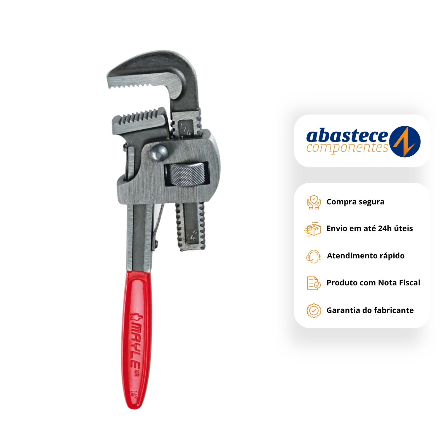 Chave Para Tubo Grifo 8" Pol Mayle 113602M