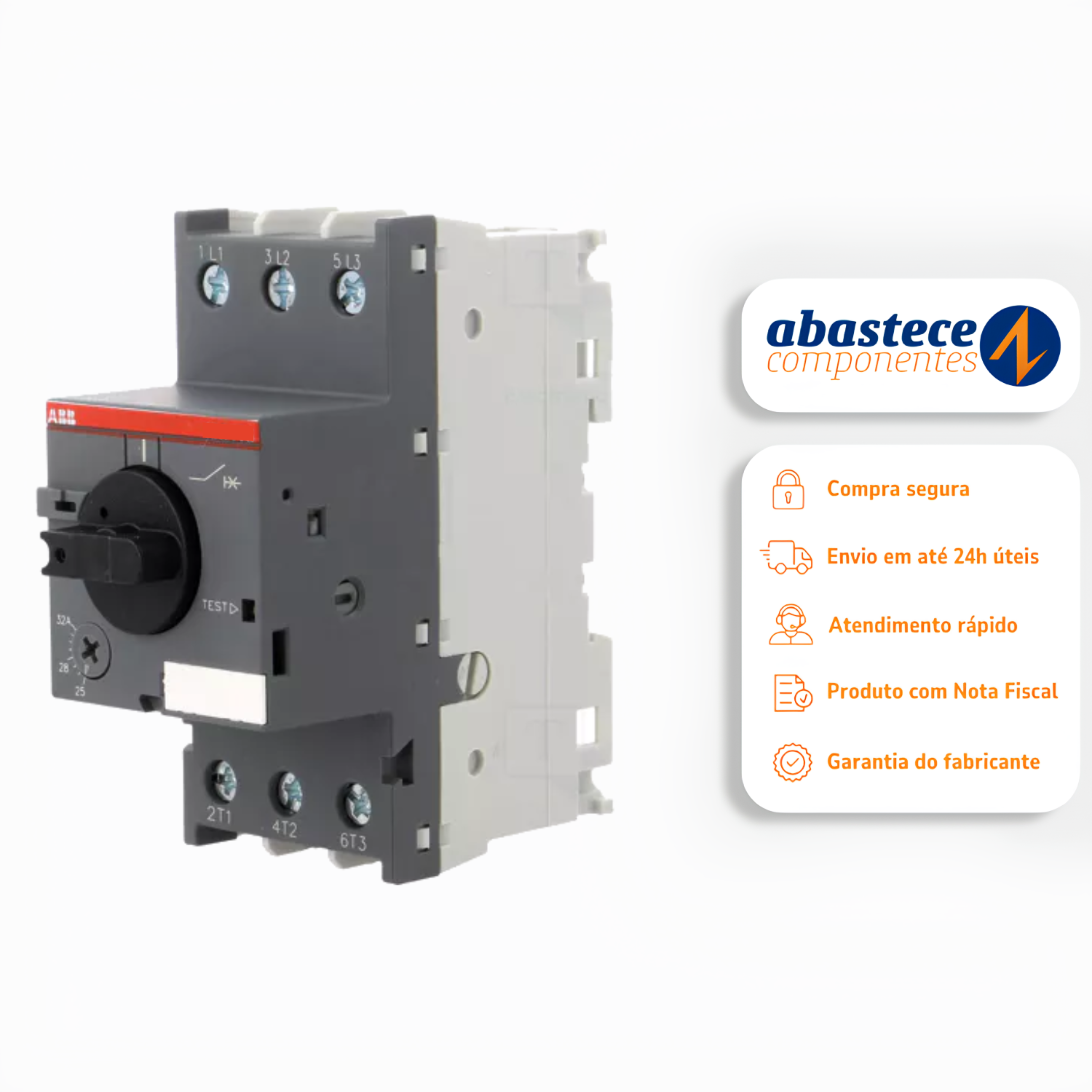Disjuntor Motor Trifasico 1,0-1,6a Ms116-1,6 Abb