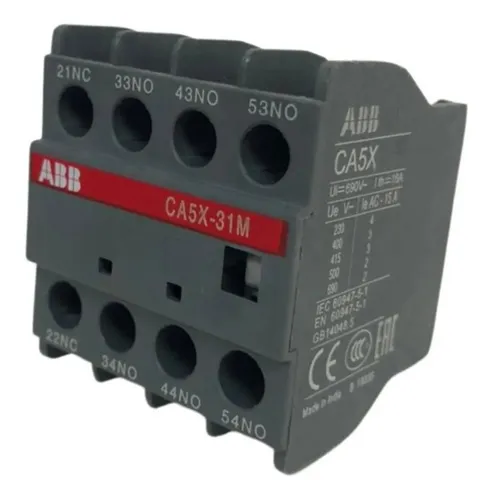 Contatos Auxiliar Frontal CA5X-31M, 3NA+1NF - ABB
