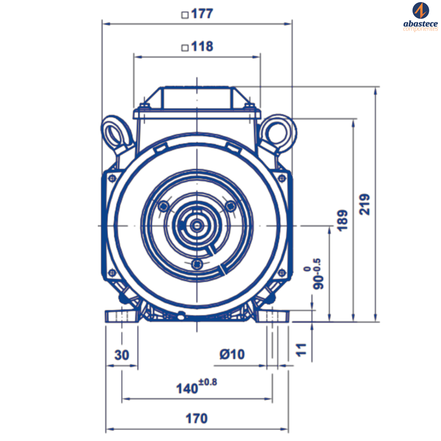 Motor Elétrico Trifásico 2CV/1,5kW 2 Polos Abb