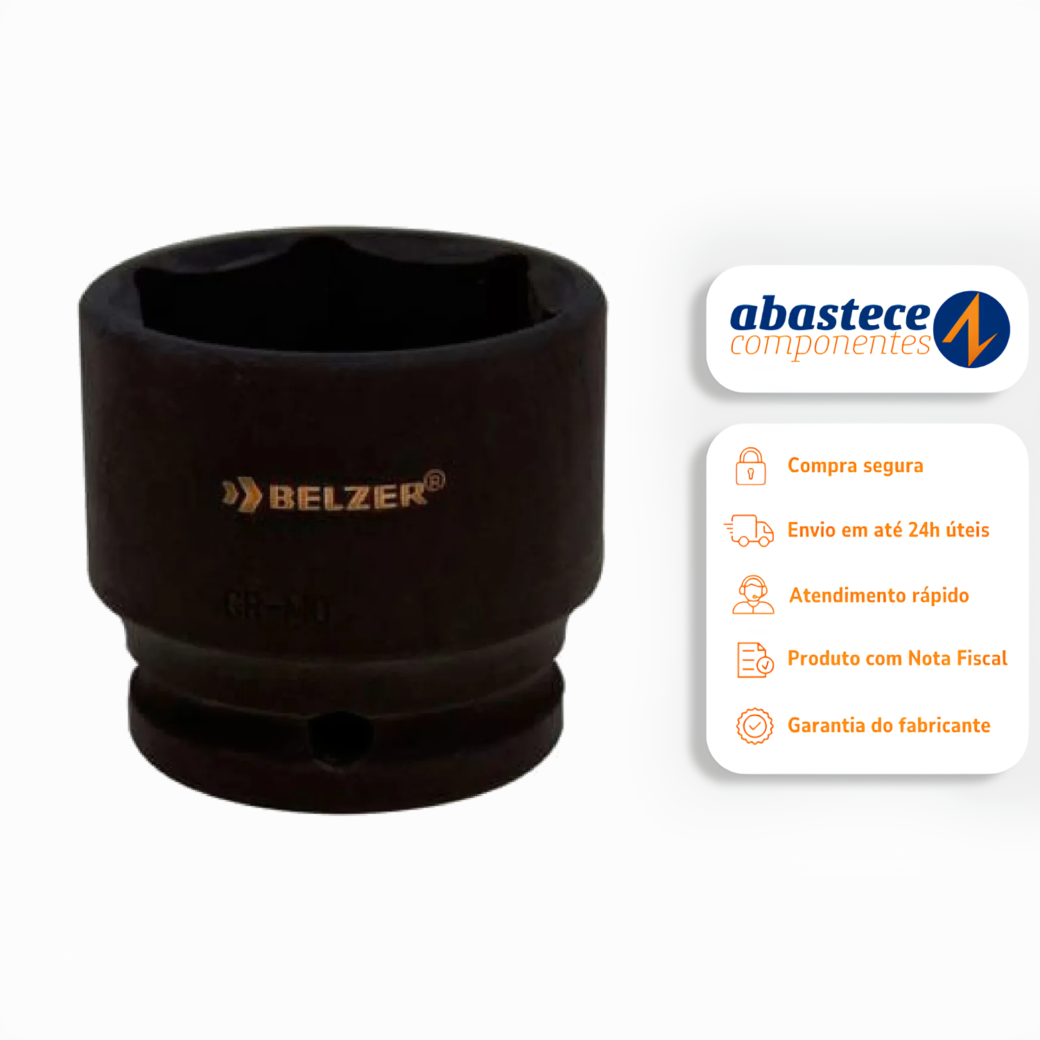 Soquete De Impacto Sextavado 24Mm 3/4" - 84835BX Belzer