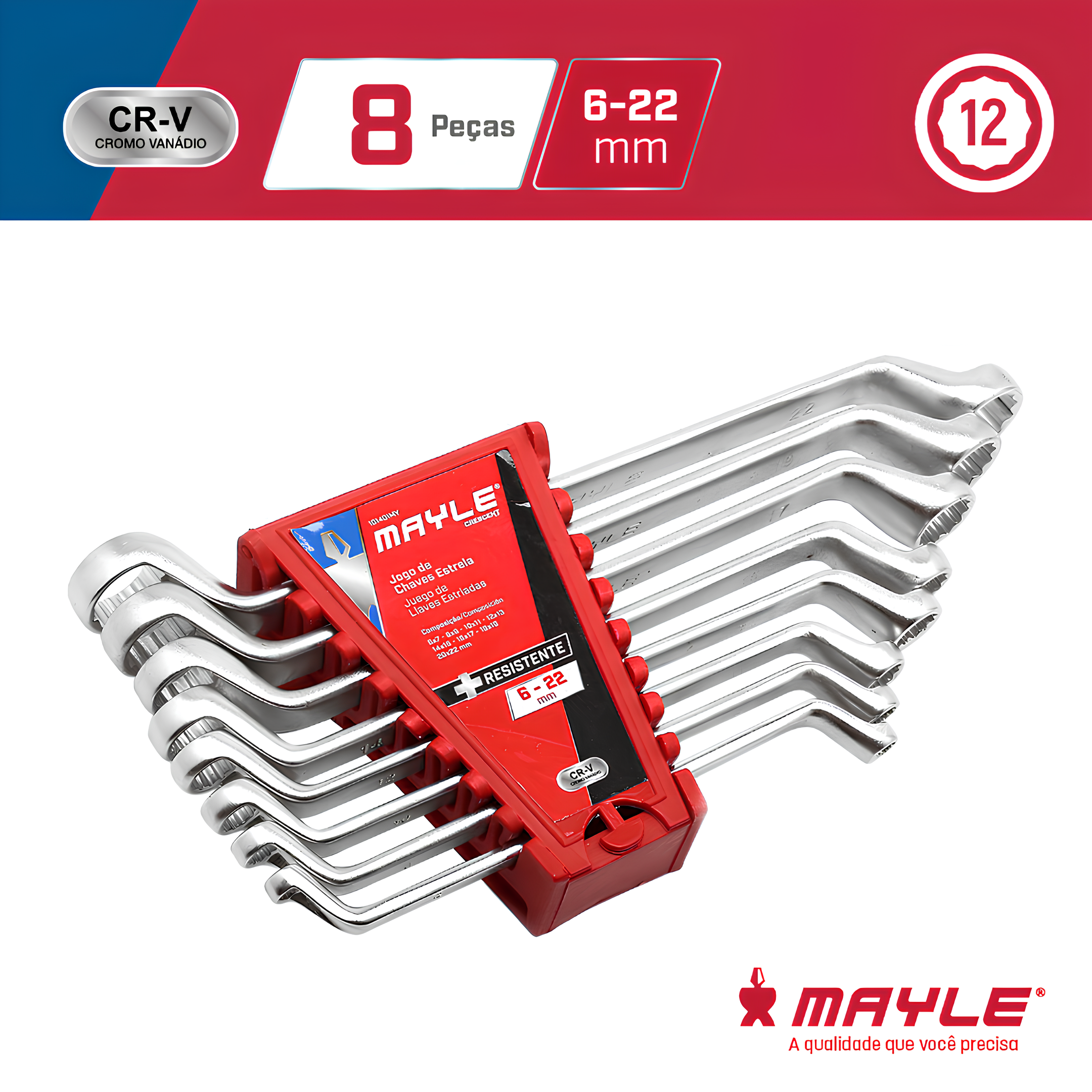 Jogo Chave Estrela 6 A 22Mm 8 Peças 101401My Mayle