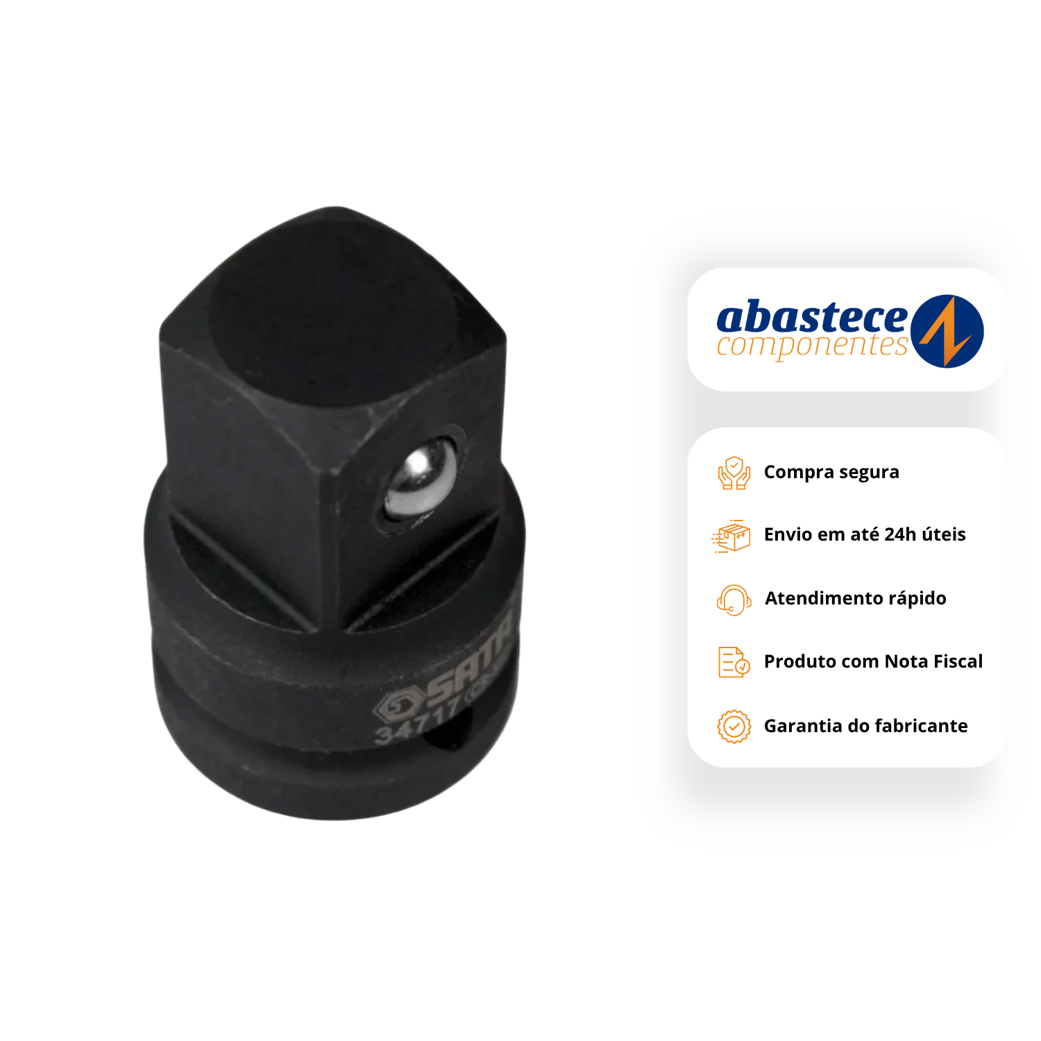 Adaptador De Impacto 1/2"F X 3/8"M Sata St34716sc