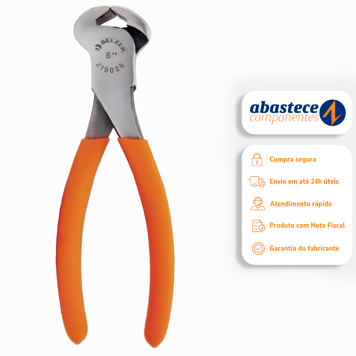 Alicate Corte Frontal 6" 219026B Belzer