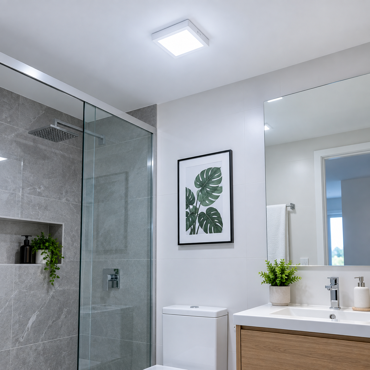 Luminária Led Quadrada Sobrepor 18W 1300Lm 21Cm Bivolt Dl252 Philips