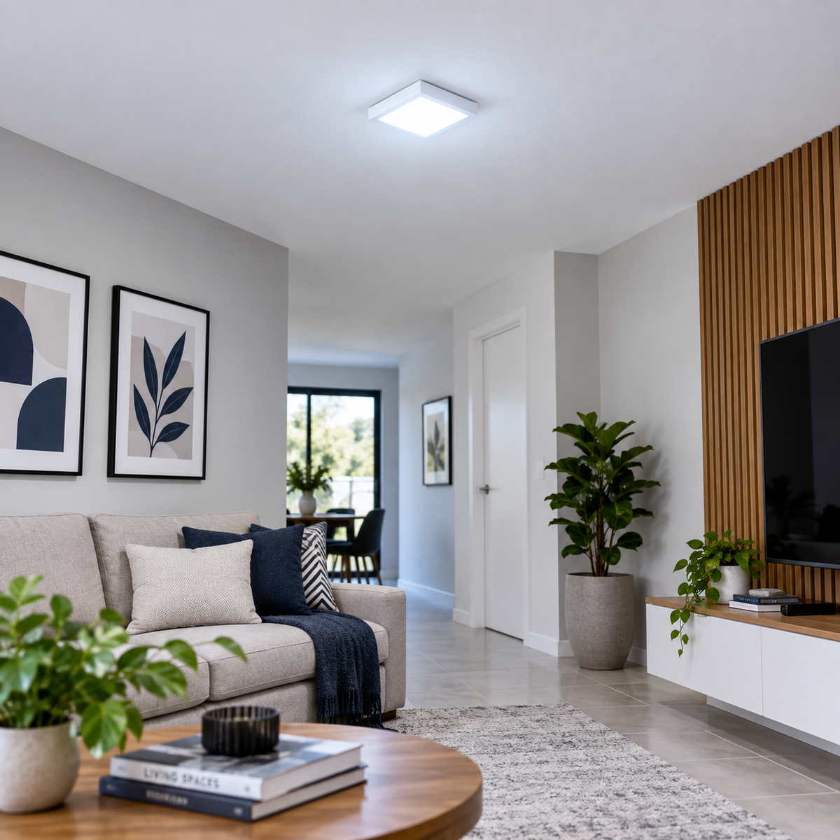 Luminária Led Quadrada Sobrepor 18W 1300Lm 21Cm Bivolt Dl252 Philips