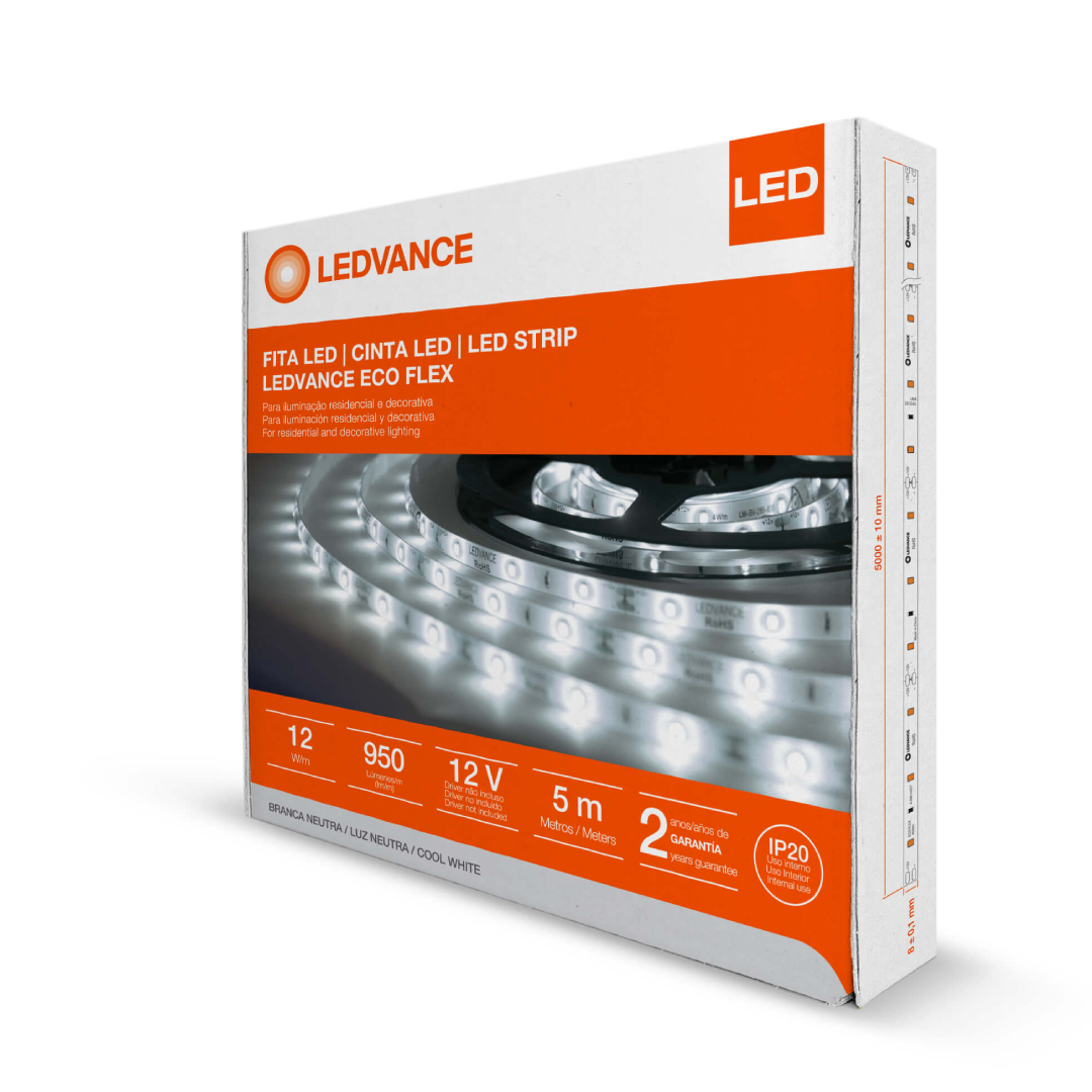 Fita Led Ecoflex 5M 12W 12V Ip20 Ledvance