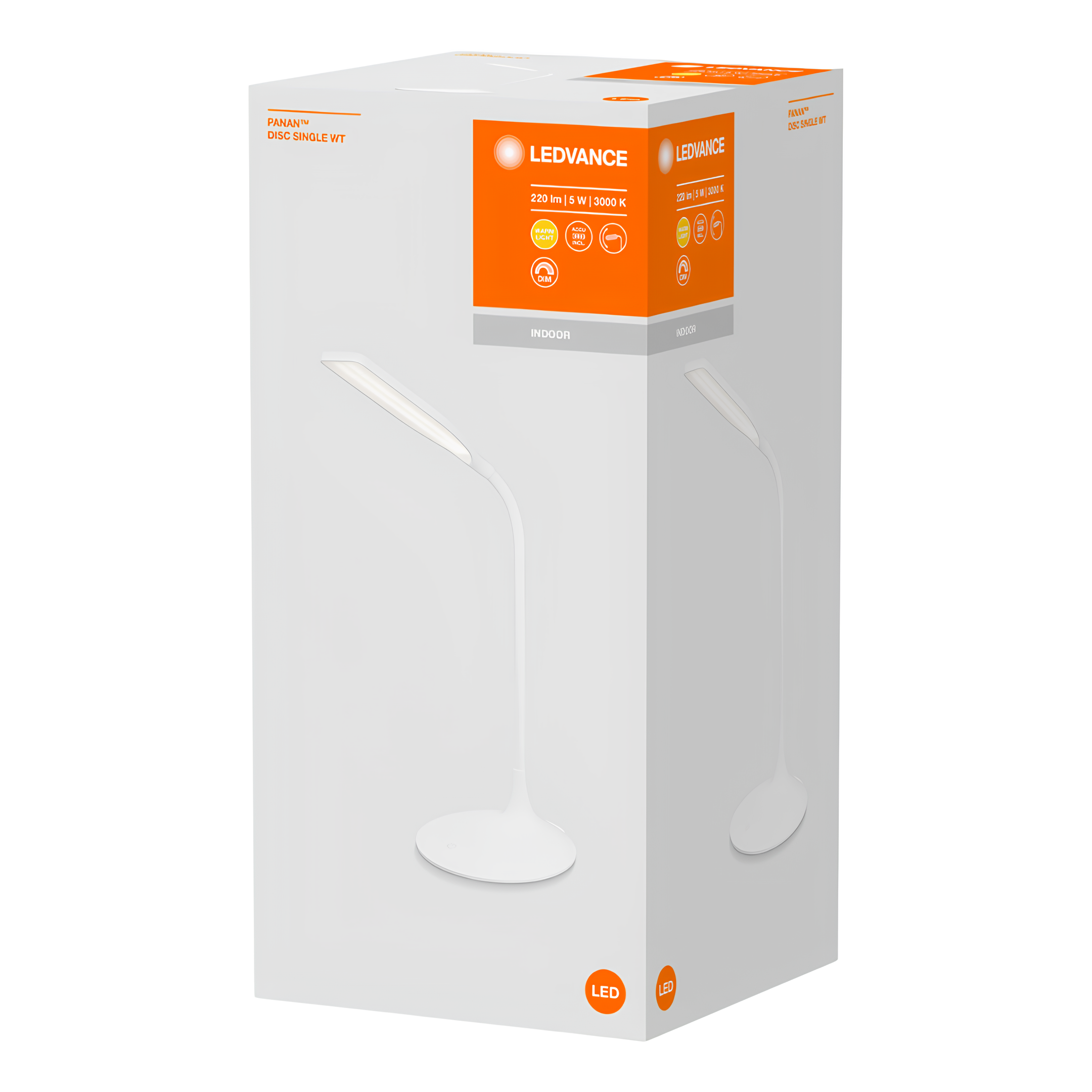 Luminaria Led Mesa Panan Disc 5W 3000K 220Lm Ip20 Ledvance