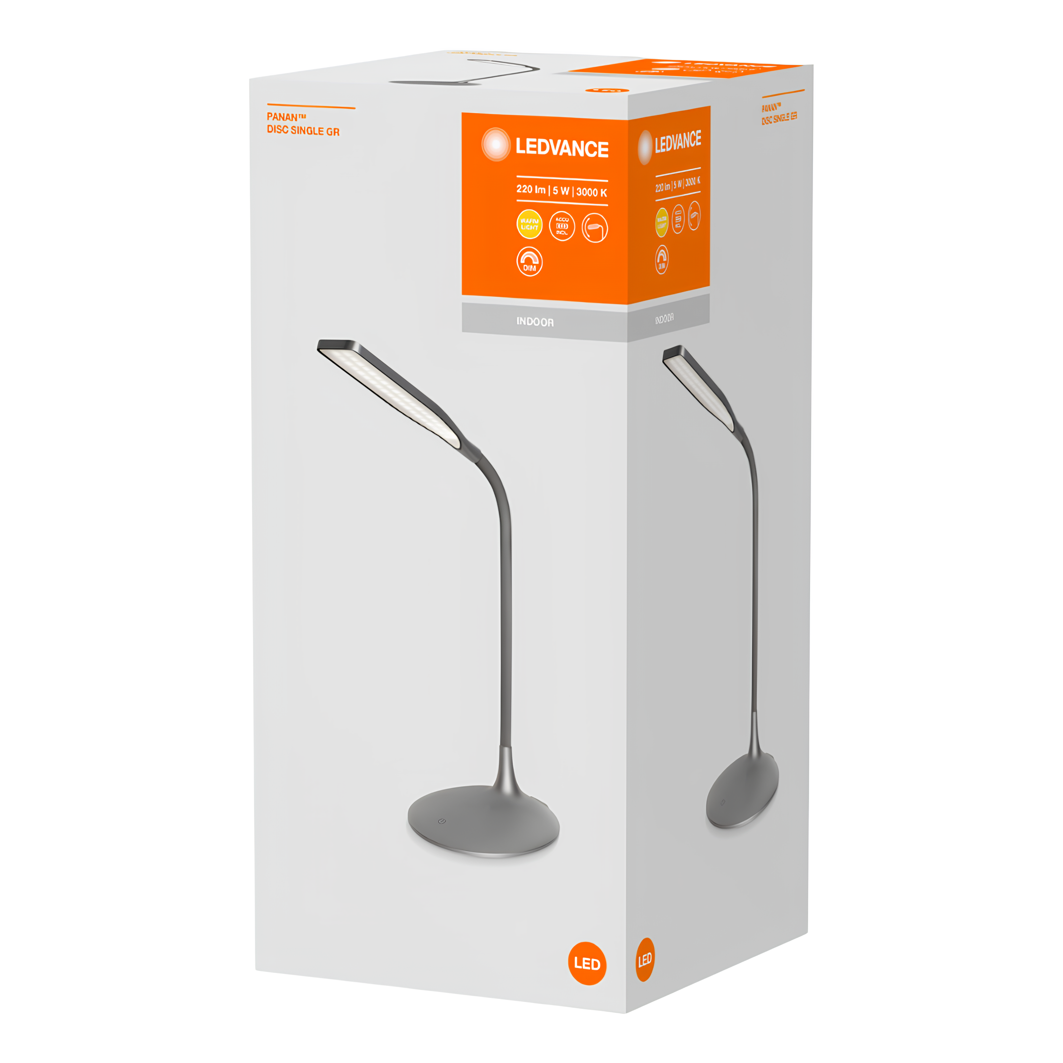Luminaria Led Mesa Panan Disc 5W 3000K 220Lm Ip20 Ledvance