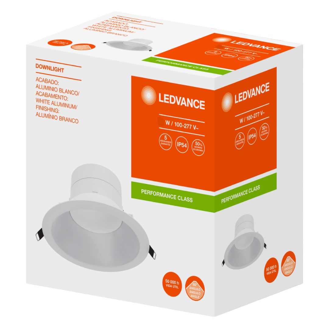 Luminaria Led Redonda Embutir Downlight 40W 80° Ledvance