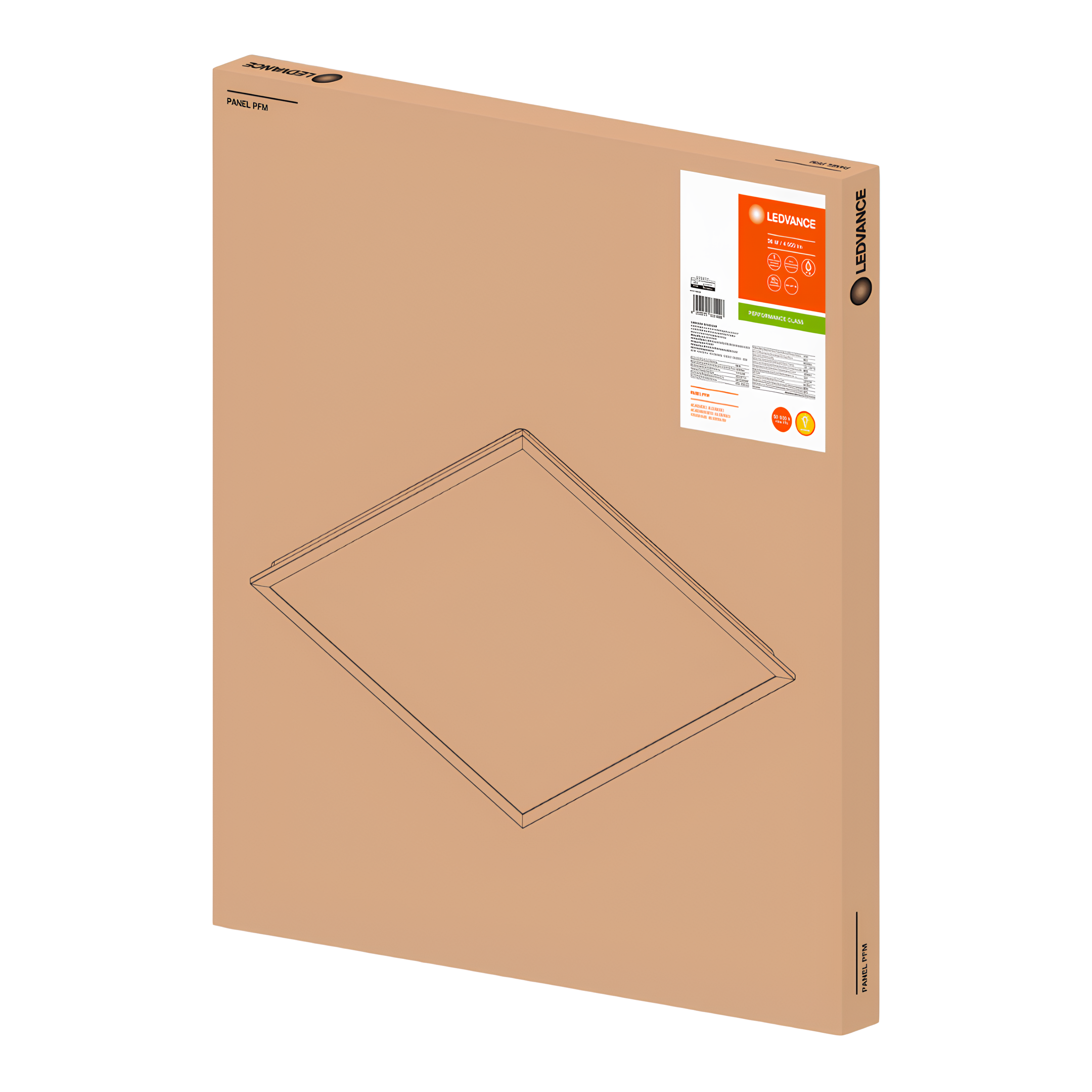 Luminaria Led Quadrada Embutir 62X62cm 36W 2300Lm Ledvance
