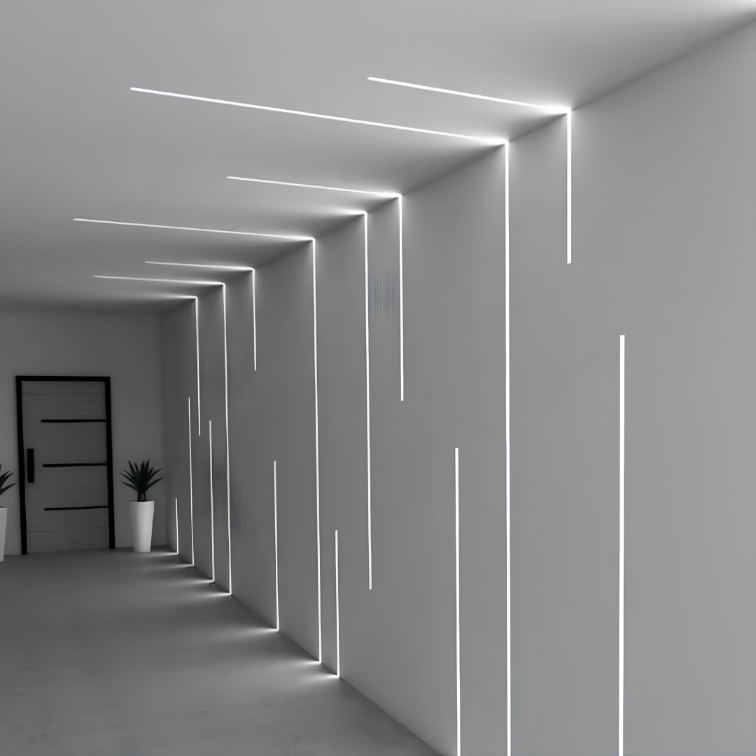 Perfil Led Aluminio Reto Embutir 23X10mm 1M Branco Ip40 Ledvance