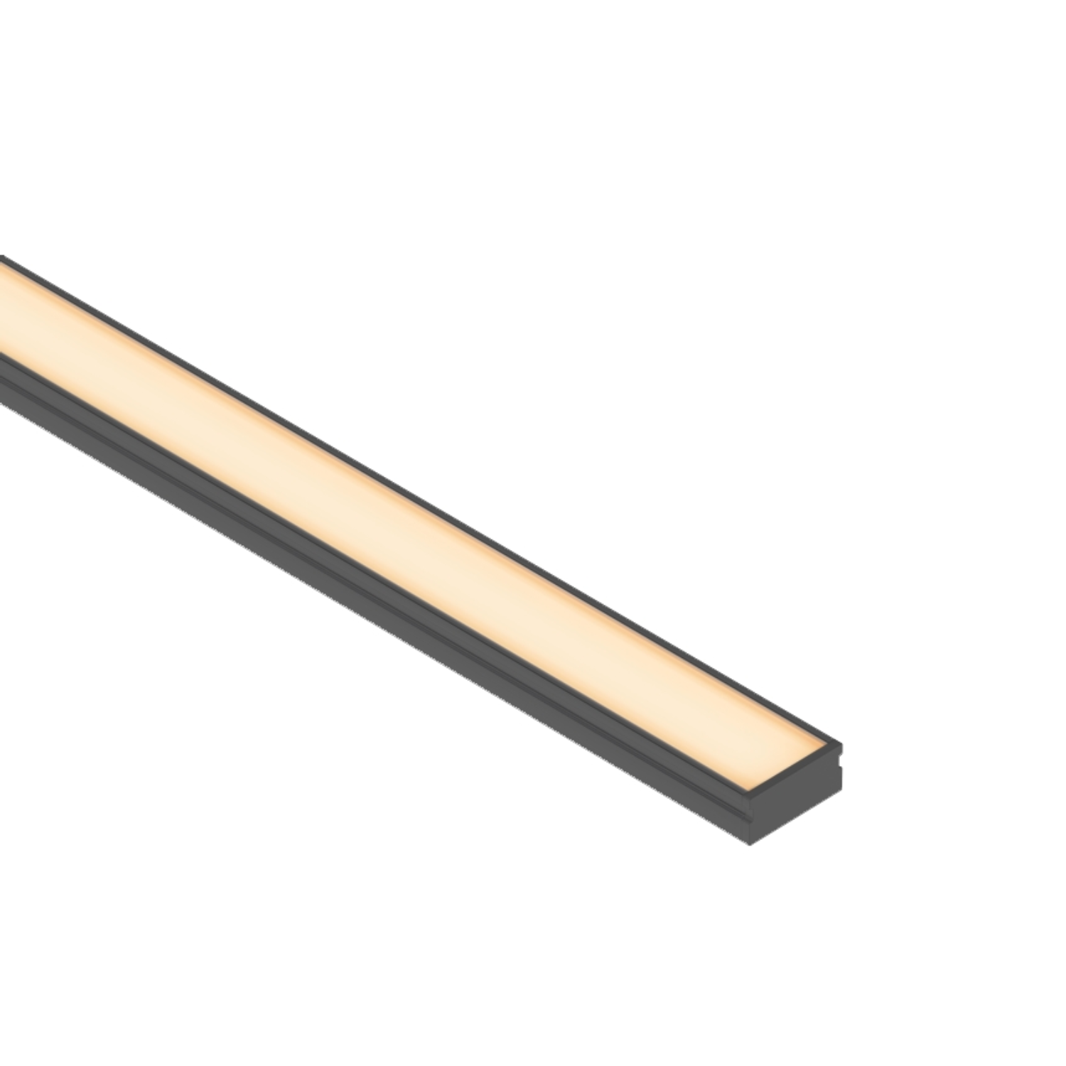 Perfil Sobrepor Linear Preto Reto 18X10MM 2M IP40 Ledvance