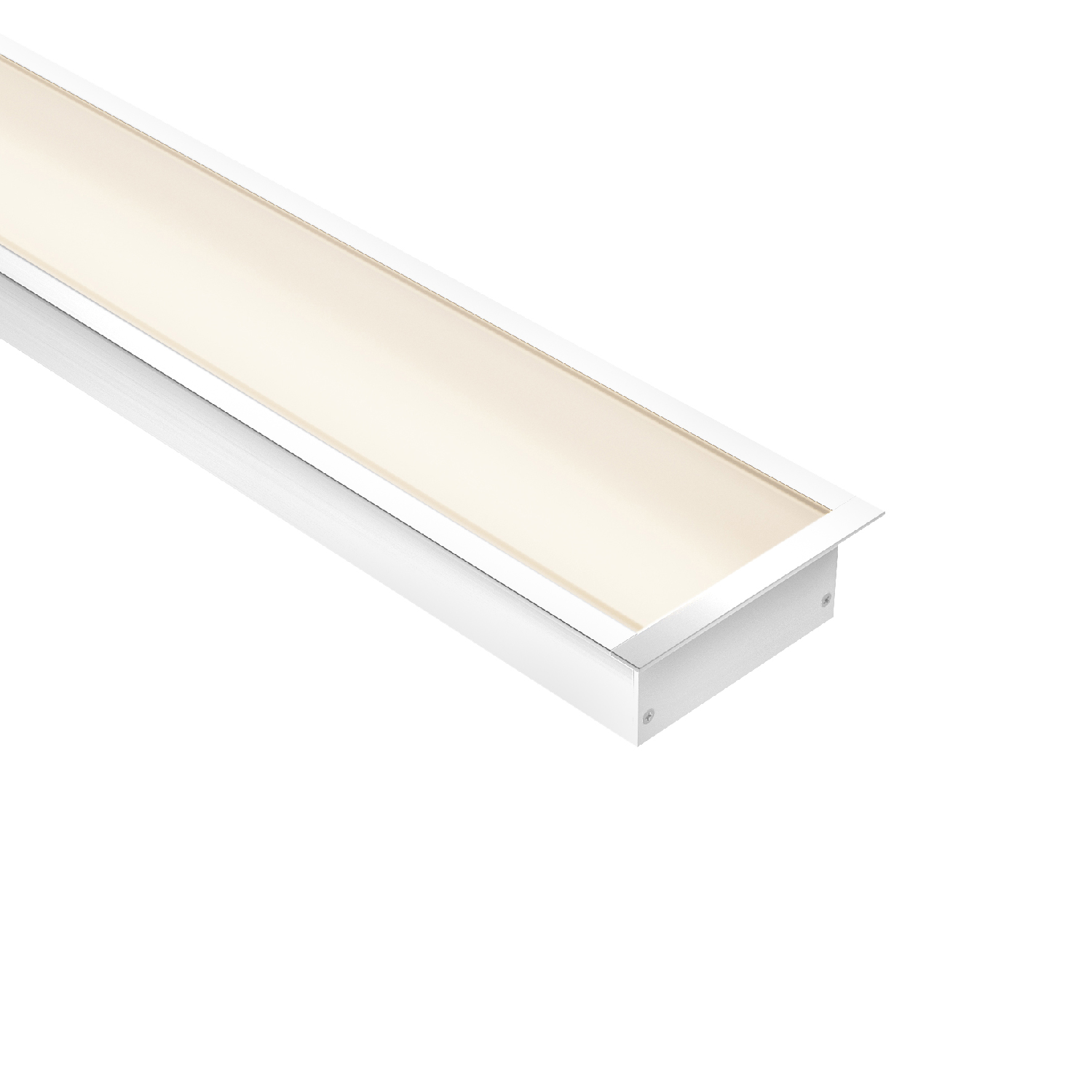 Perfil Led Aluminio Reto Embutir 23X10mm 2M Branco Ip40 Ledvance