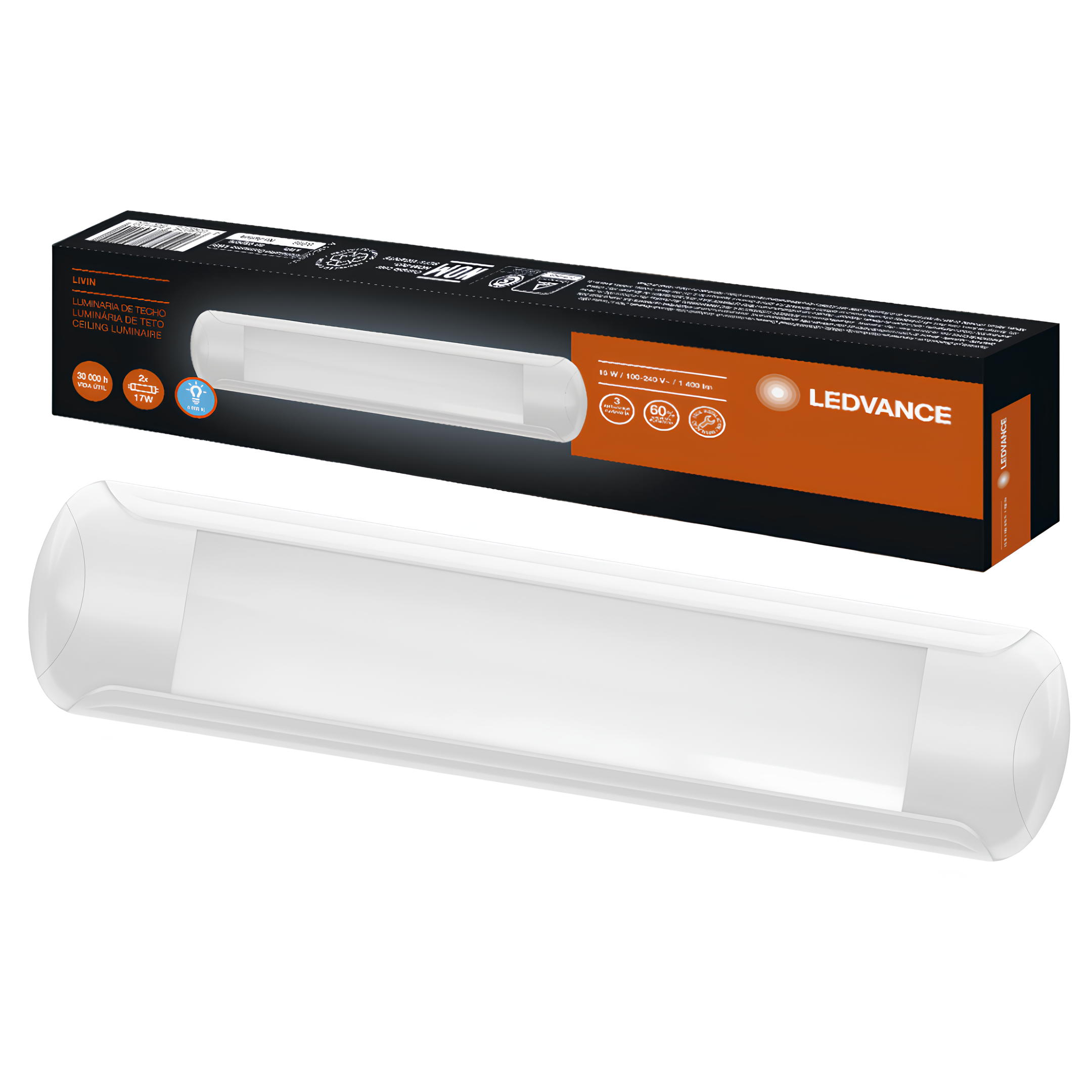 Luminaria Led Linear Livin 16W 5000K 1400Lm 110° Ip20 Bivolt Ledvance