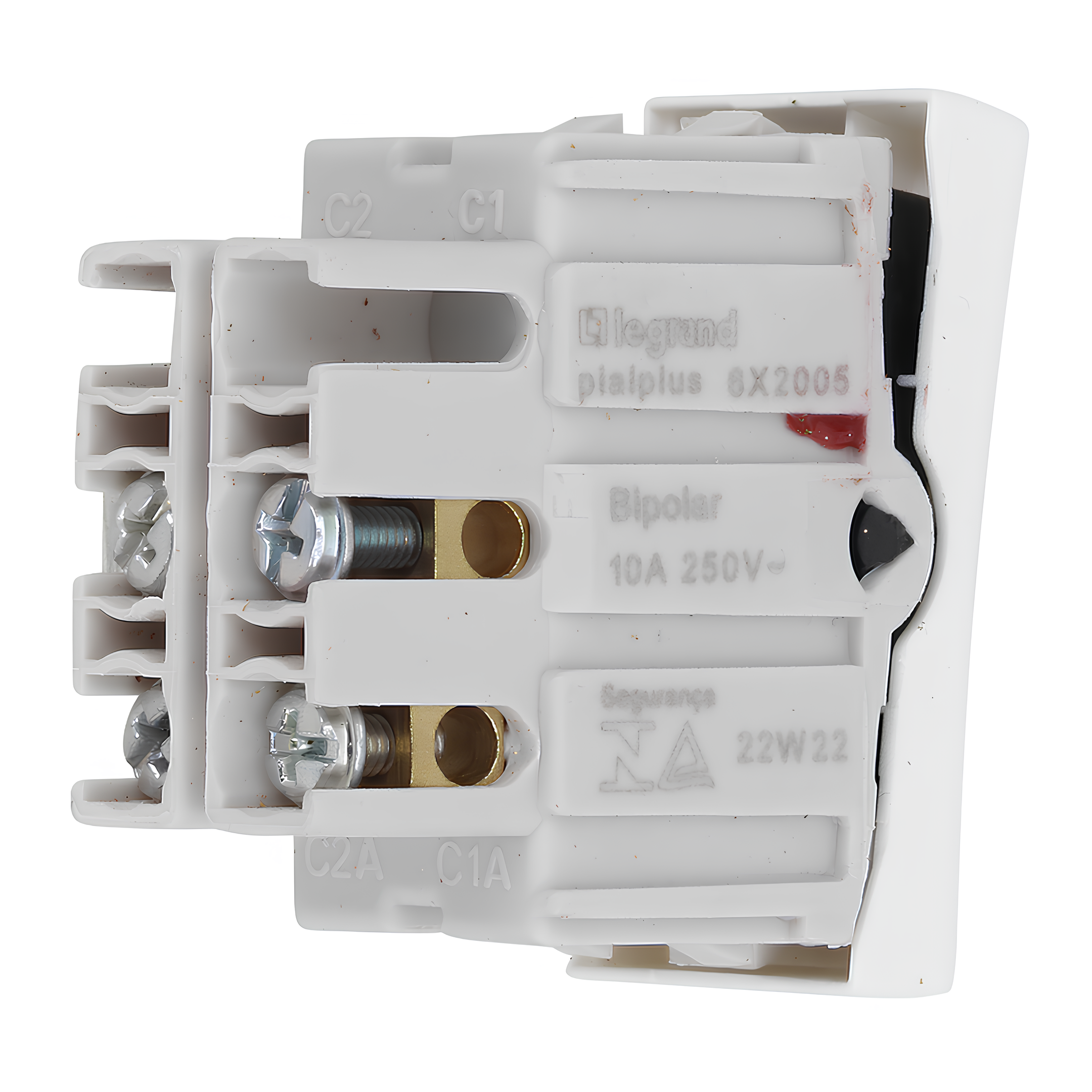 Interruptor Bipolar Simples Branco 10A 612005 Legrand Pial Plus