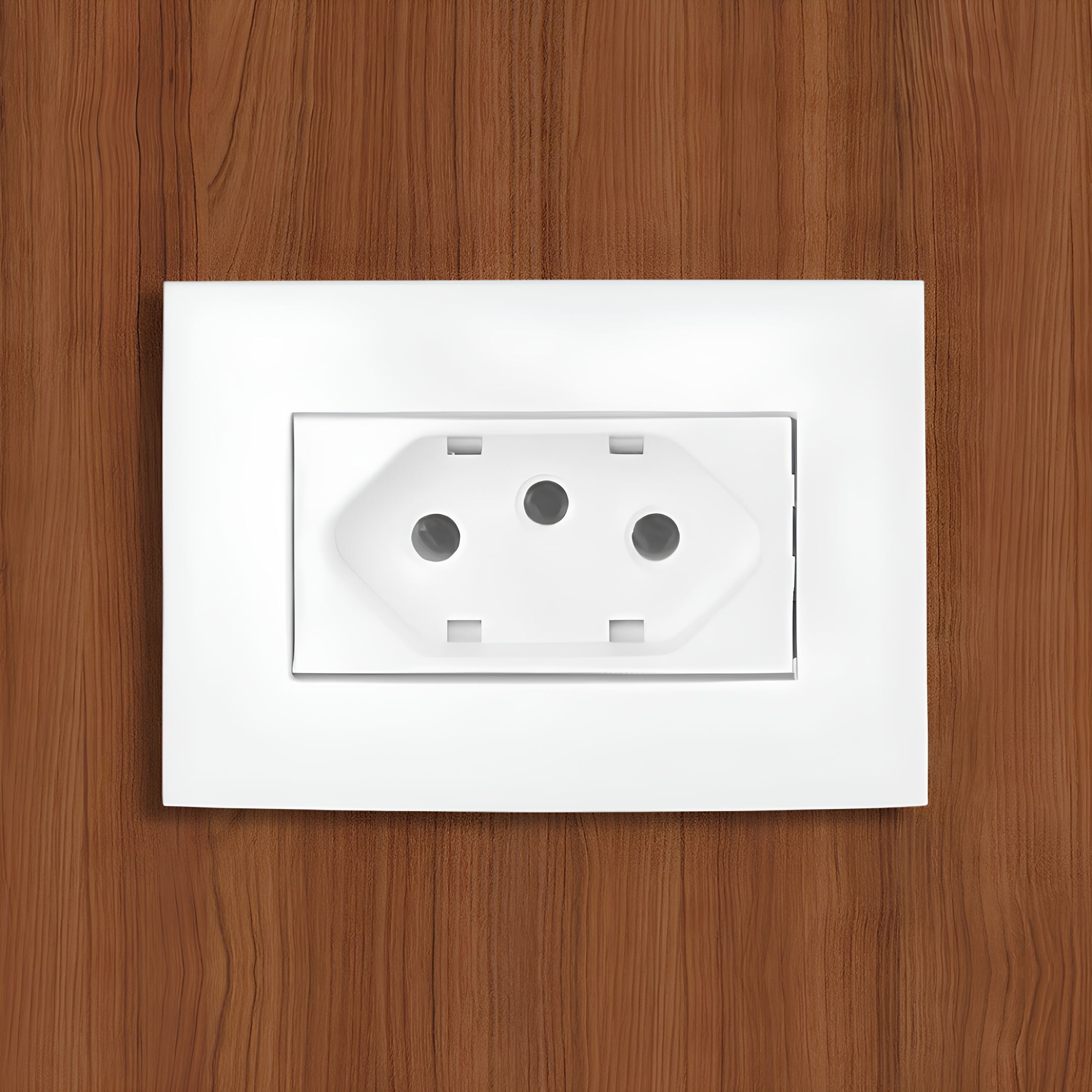 Tomada Branca Sleek 2P+T 20A 250V Margirius