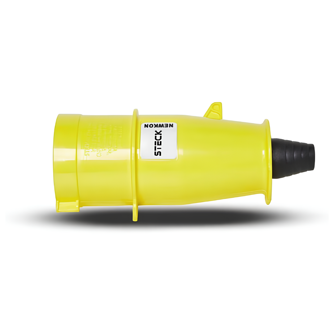 Plugue 3p+t 32a 100/130v Amarelo N4274 Steck