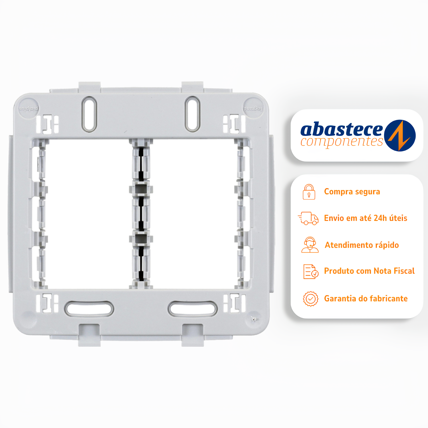 Suporte 4x4 Branco 612124 Linha Pial Plus