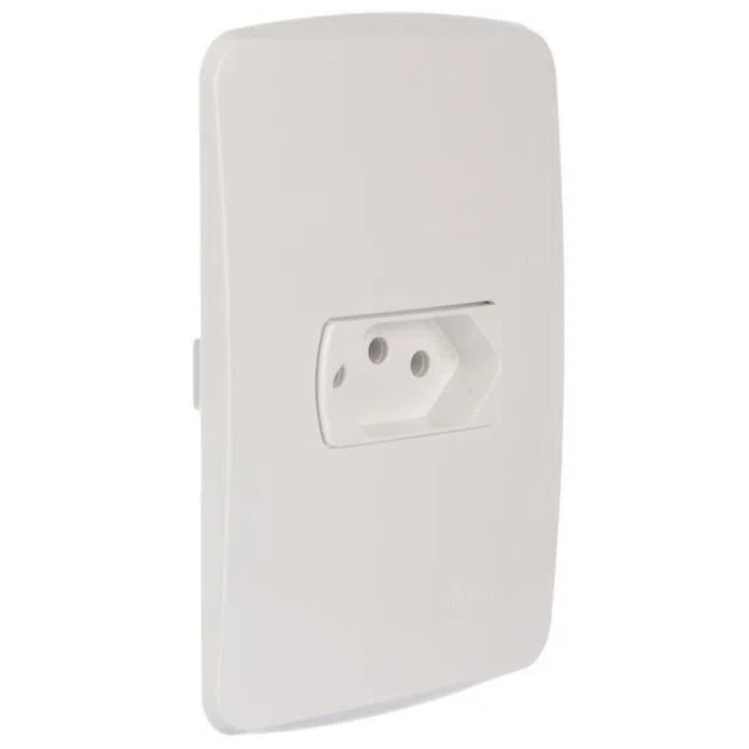 Conjunto Tomada 2P+T 10A 250V Pl/Br Miluz S3B60340 Schneider