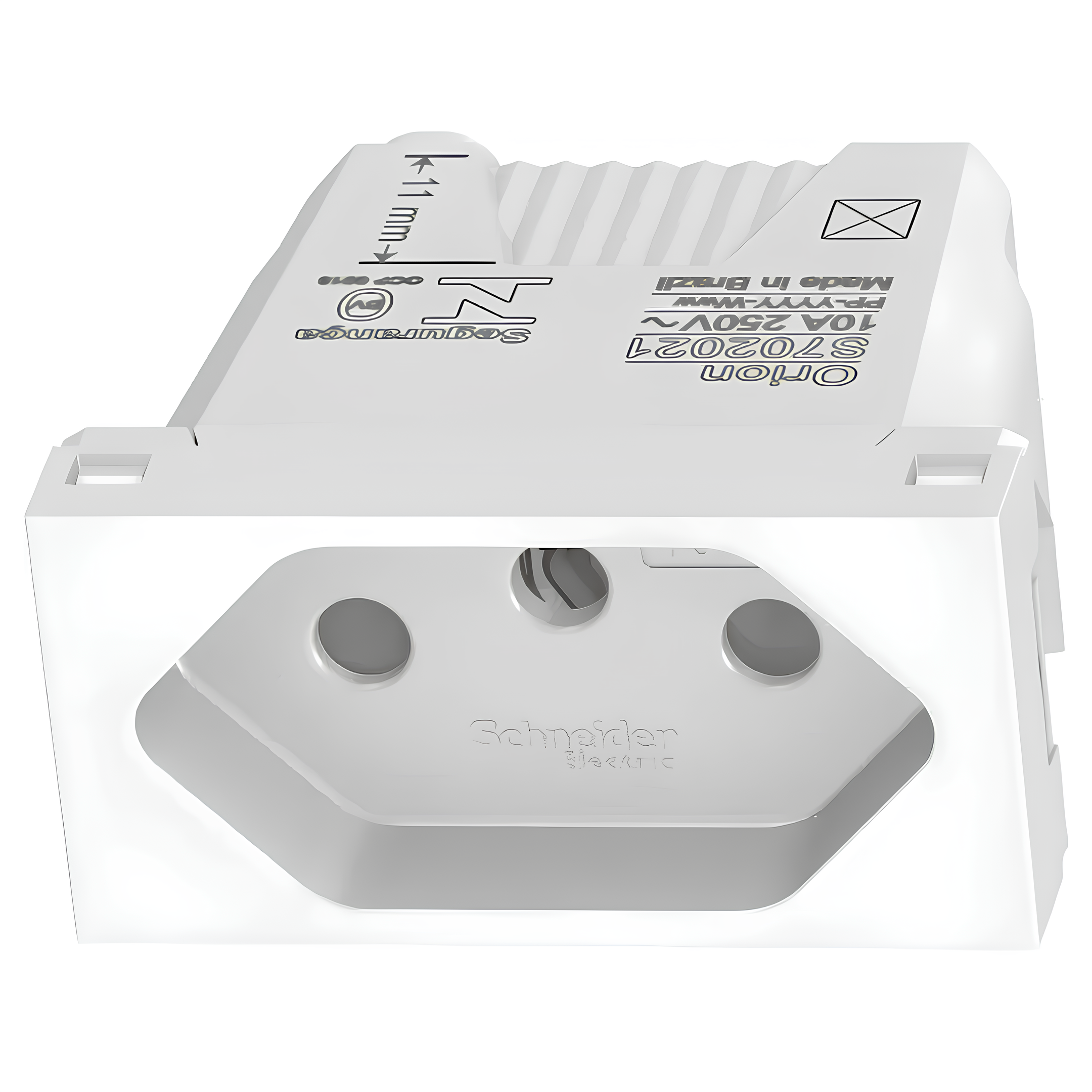 Modulo Tomada 2P+T 10A 250V Orion S70202104 Schneider