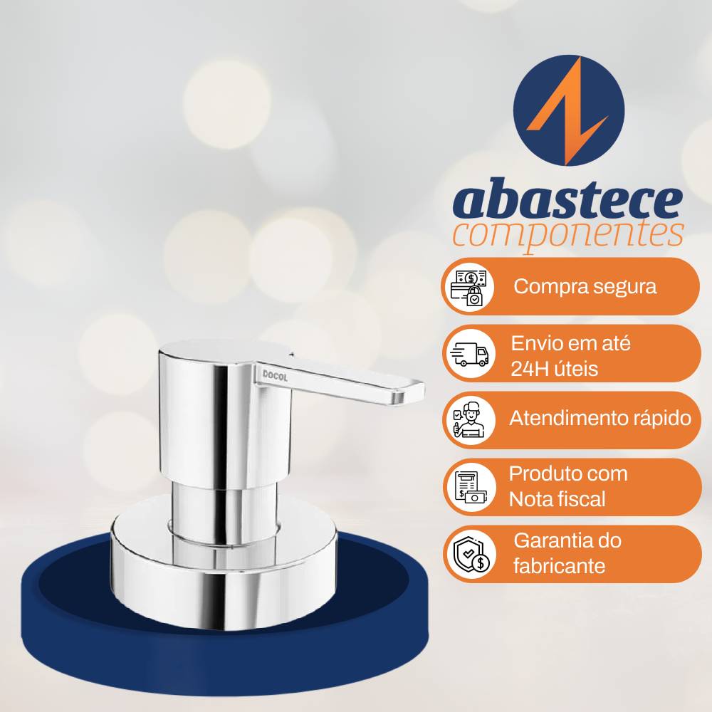 Acabamento para Registro Base Deca 1/2", 3/4" e 1" Gali Docol Cromo