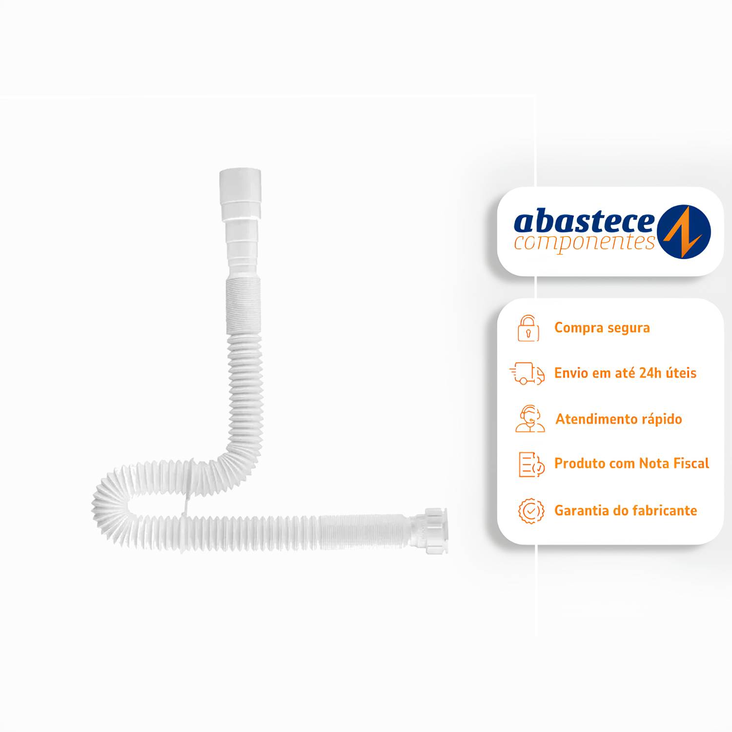 Sifão Extensível Universal 150cm Branco 00796626 Docol