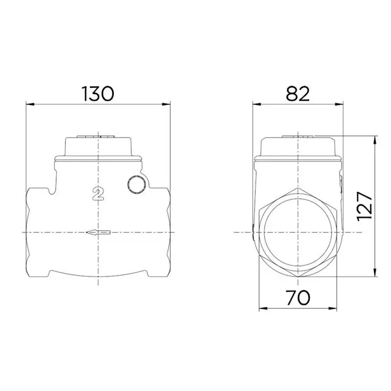 Válvula de Retenção Horizontal 1" 30201000 Docol