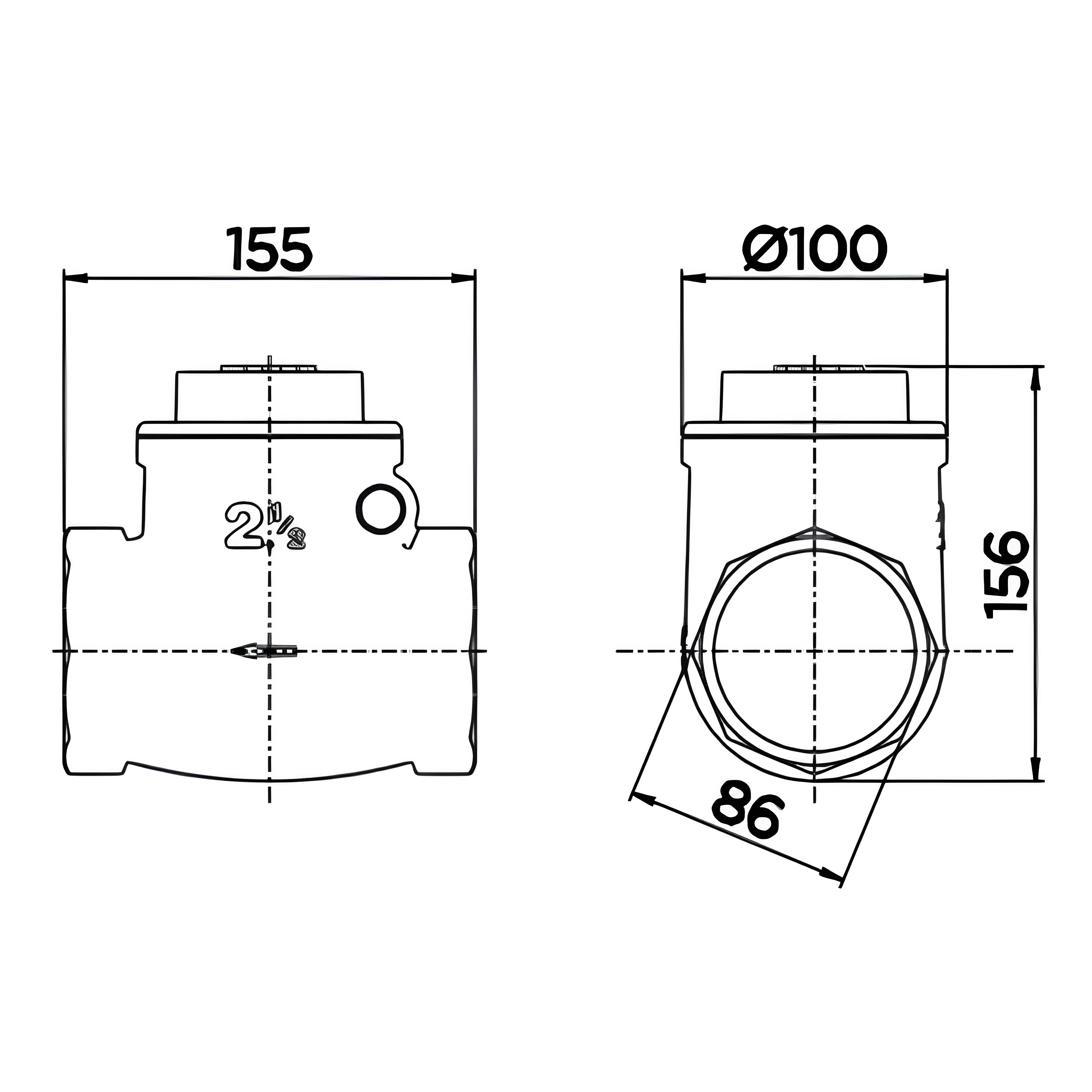 Válvula de Retenção Horizontal 2.1/2" 30202500 Docol