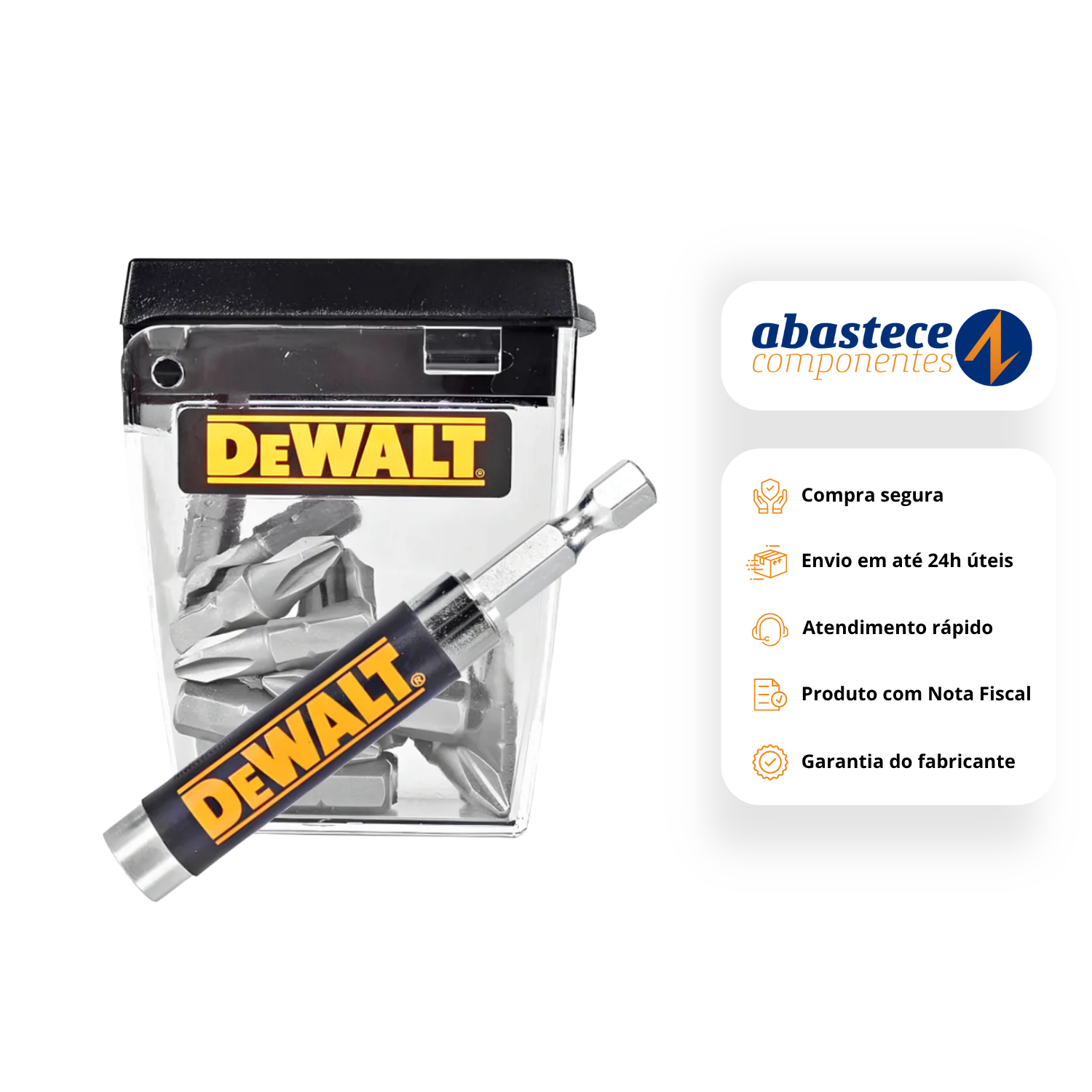 Jogo De 16 Peças Para Parafusar Magnetica  Dw2053 Dewalt