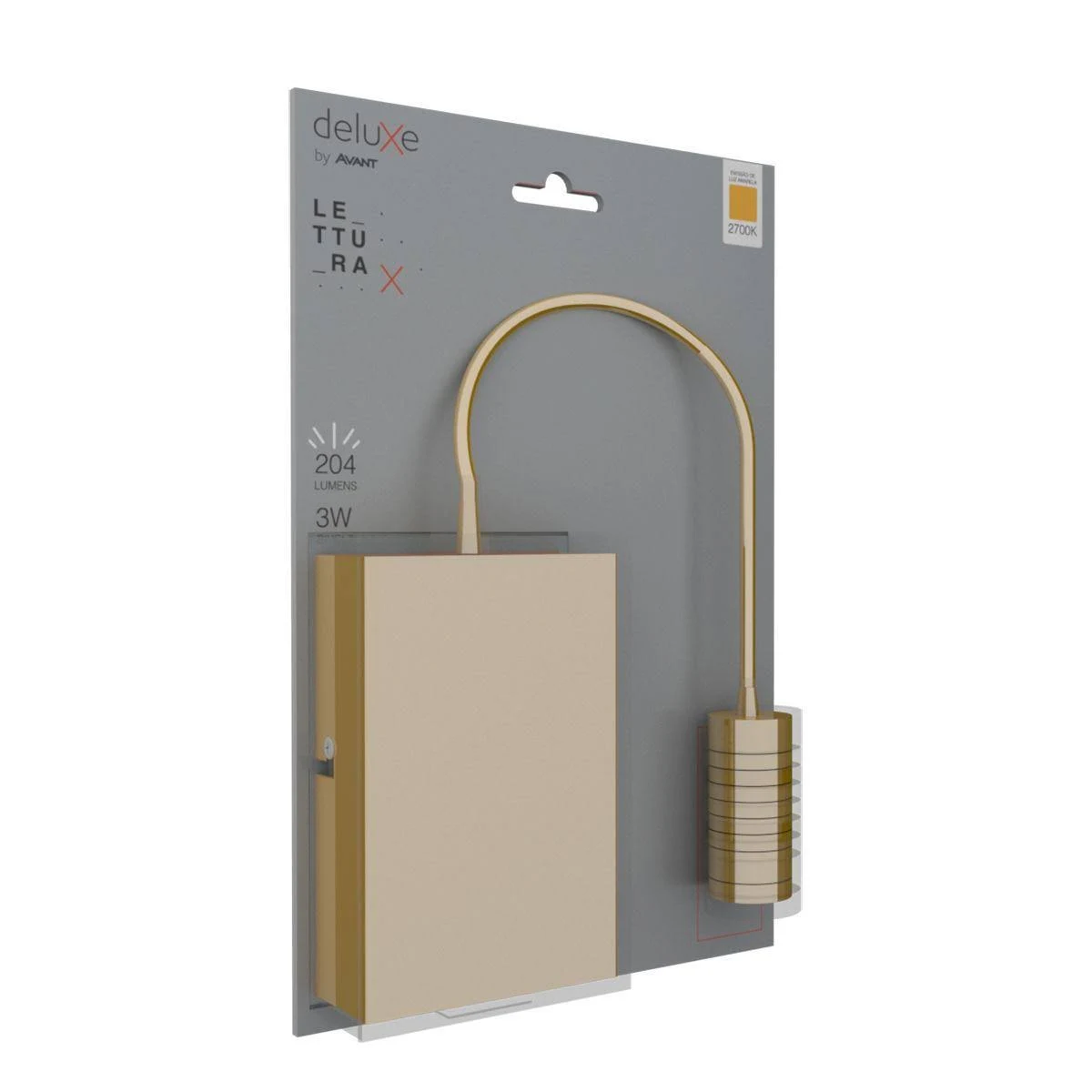 Luminaria Led Arandela 3W 2700K 204Lm Bivolt Lettura Avant