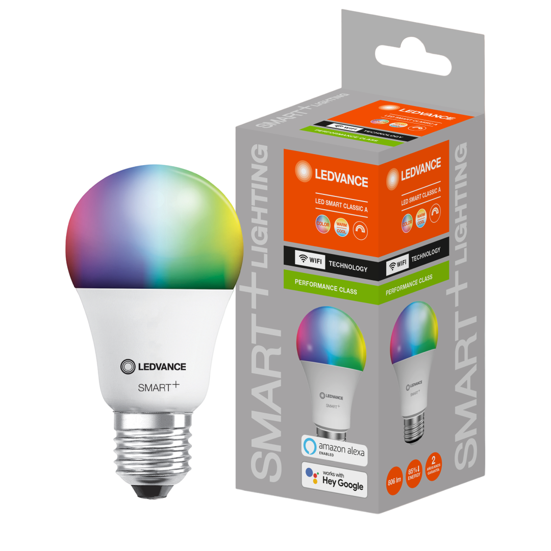 Lampada Led Bulbo Smart+ Wifi 9W Rgb 800Lm Bivolt Ledvance