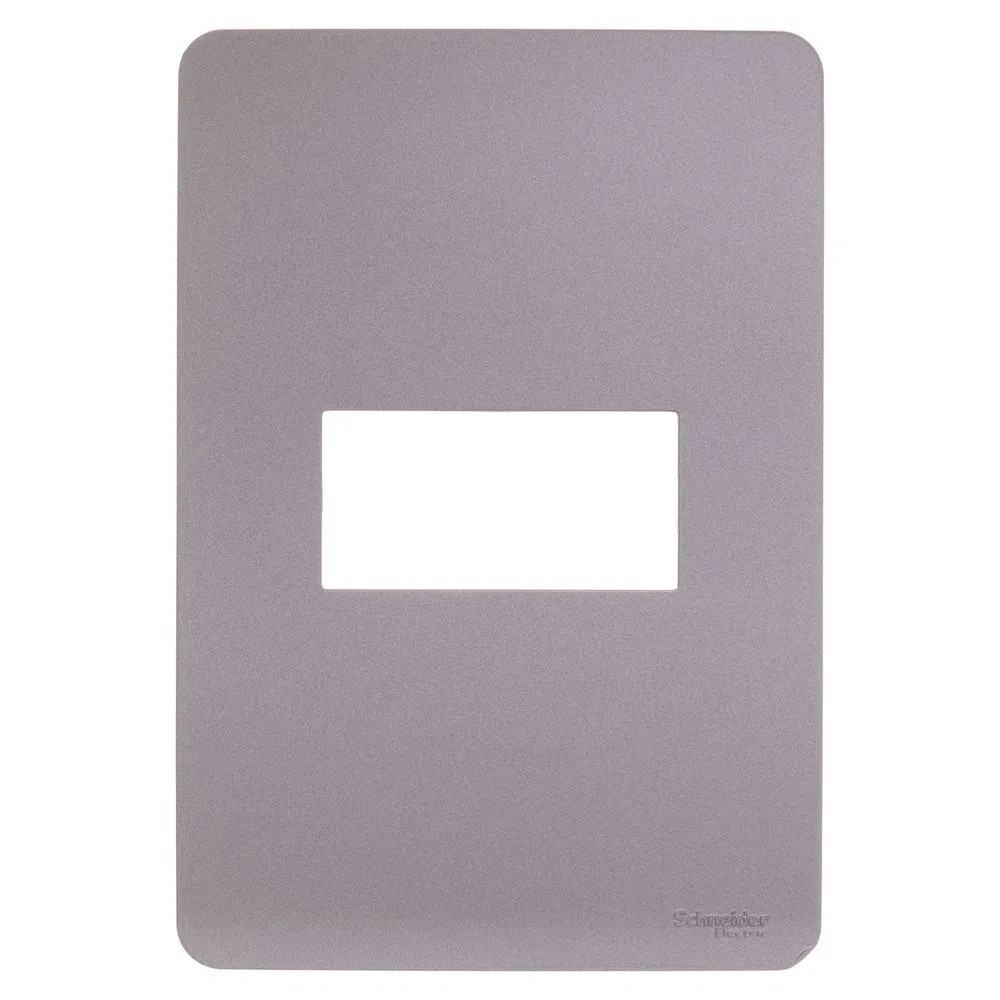 Placa 4X2 1 Posto Axis Grey S730101224 Orion Schneider