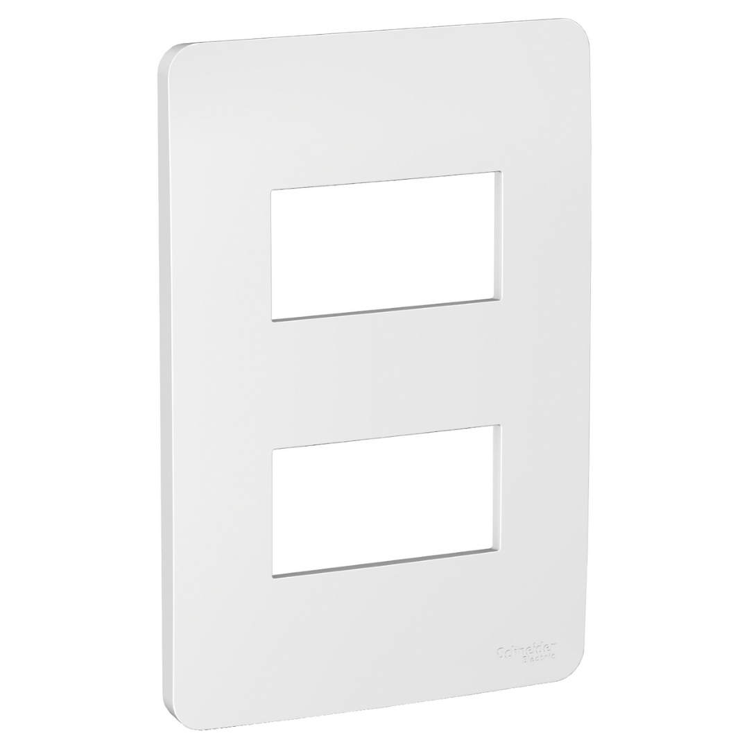 Placa 4X2 2 Postos Gamma Silver S730121274 Orion Schneider