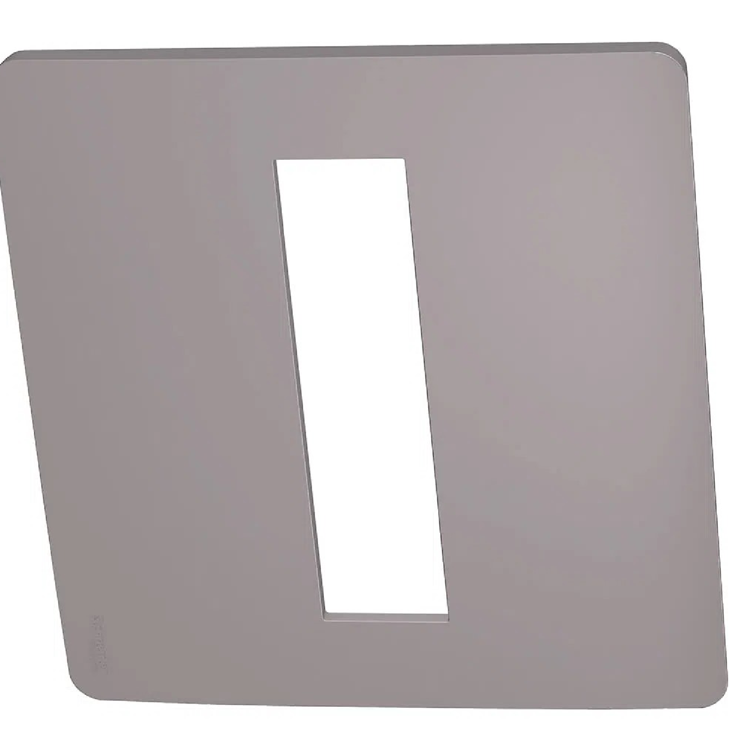 Placa 4X4 2 Postos Axis Grey S730201224 Orion Schneider