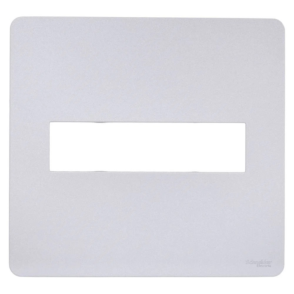 Placa 4X4 2 Postos Gamma Silver S730201274 Orion Schneider