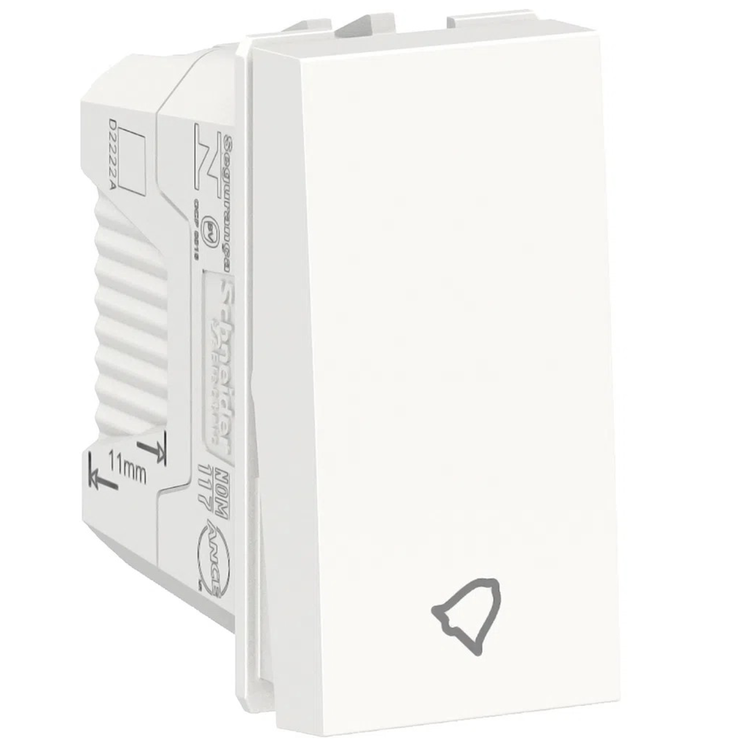 Modulo Pulsador Campainha 10A 1M S70112604 Orion Schneider
