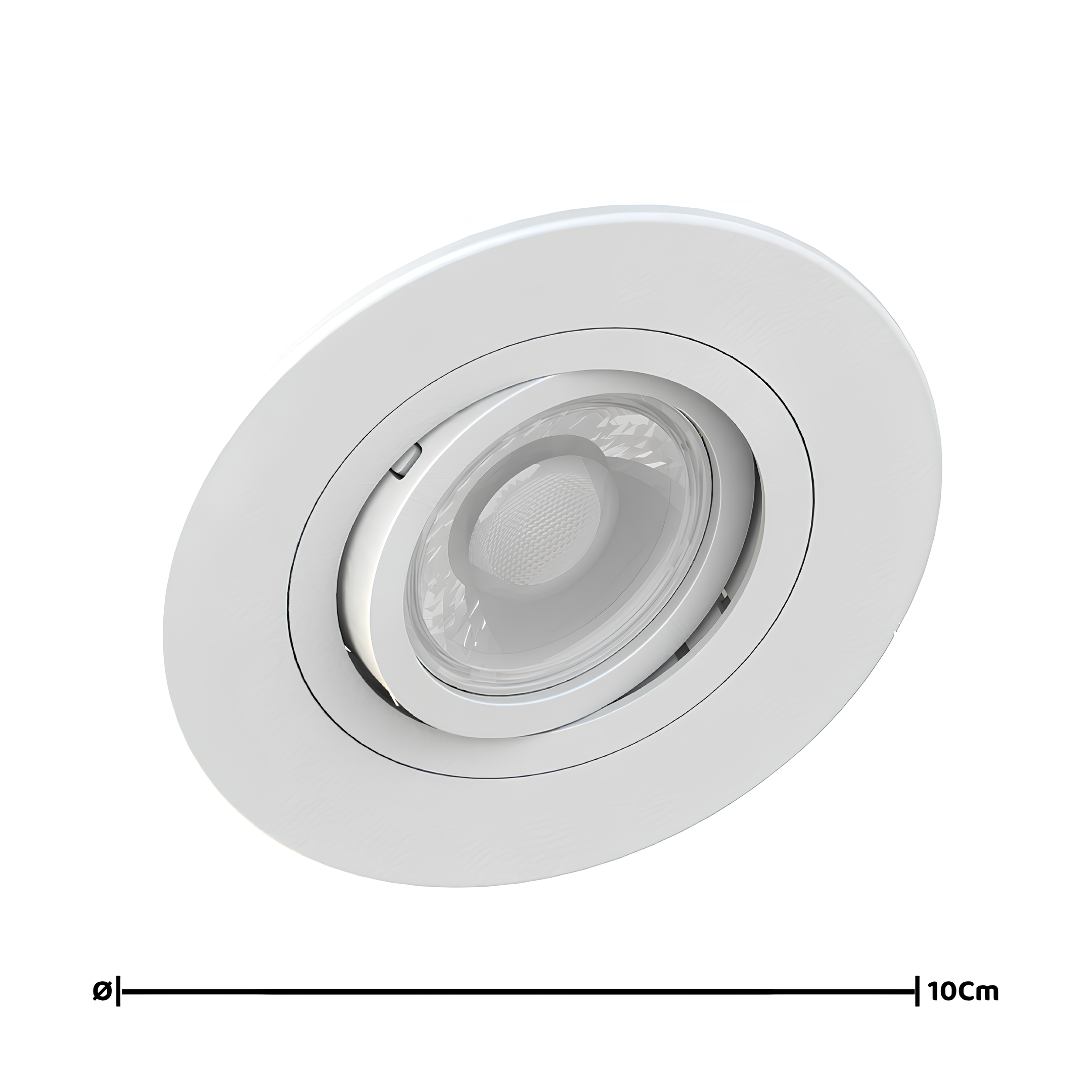 Spot Redondo Embutir Face Plana Dicroica 10x3,5Cm Saveenergy