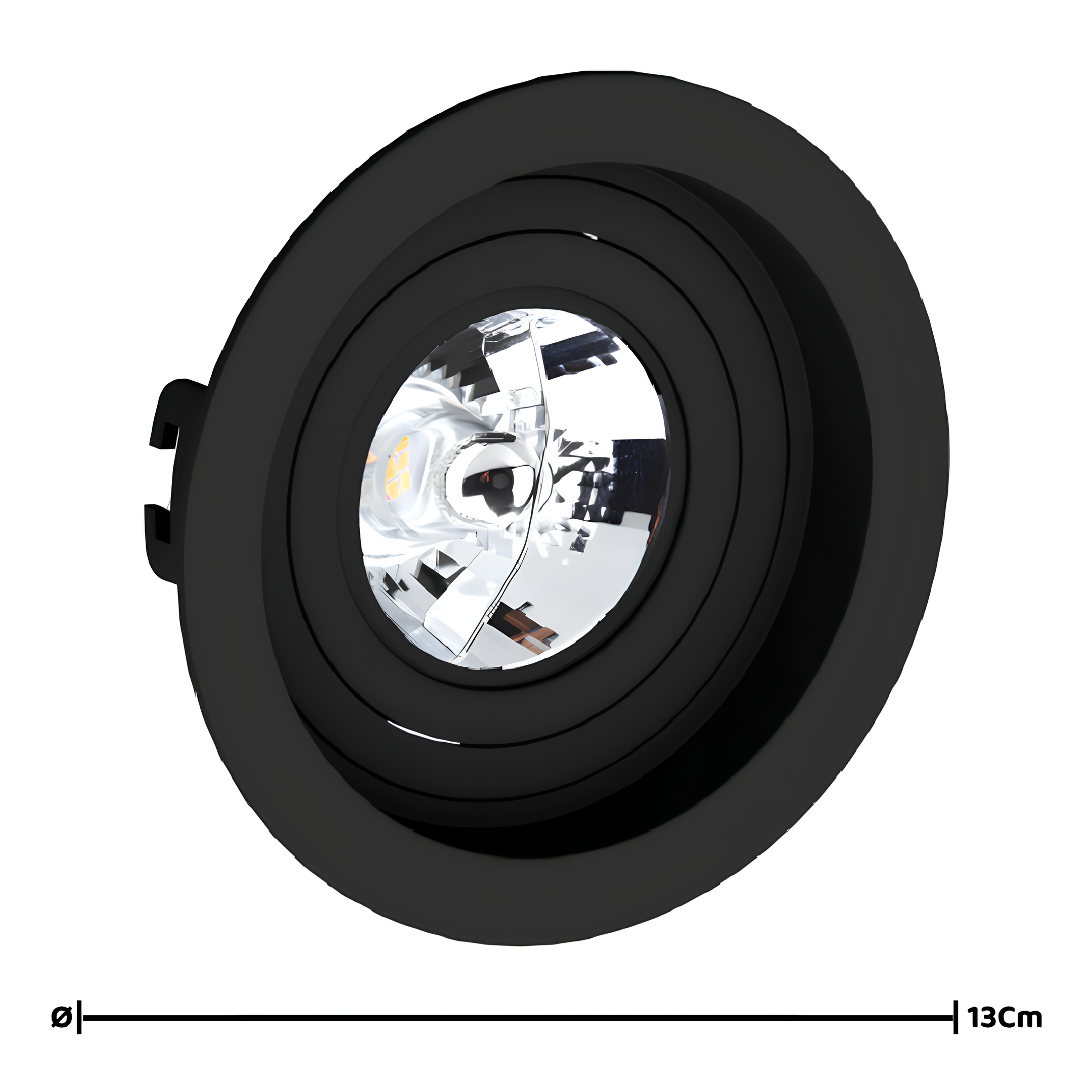 Spot Redondo Embutir Face Recuado Ar70 13x3,5Cm Saveenergy