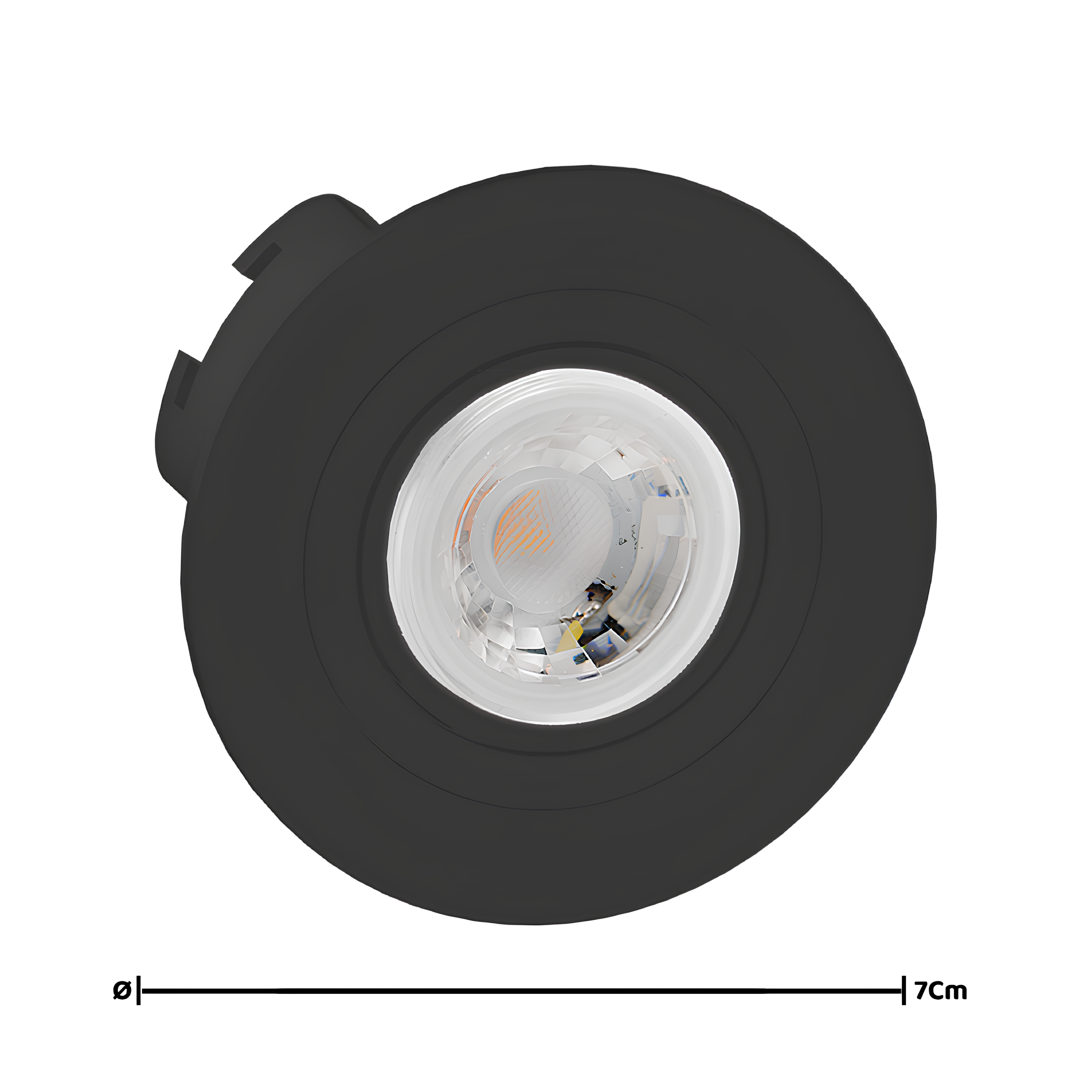 Spot Redondo Embutir Face Plana Mini Dicroica 7x3,5Cm Saveenergy