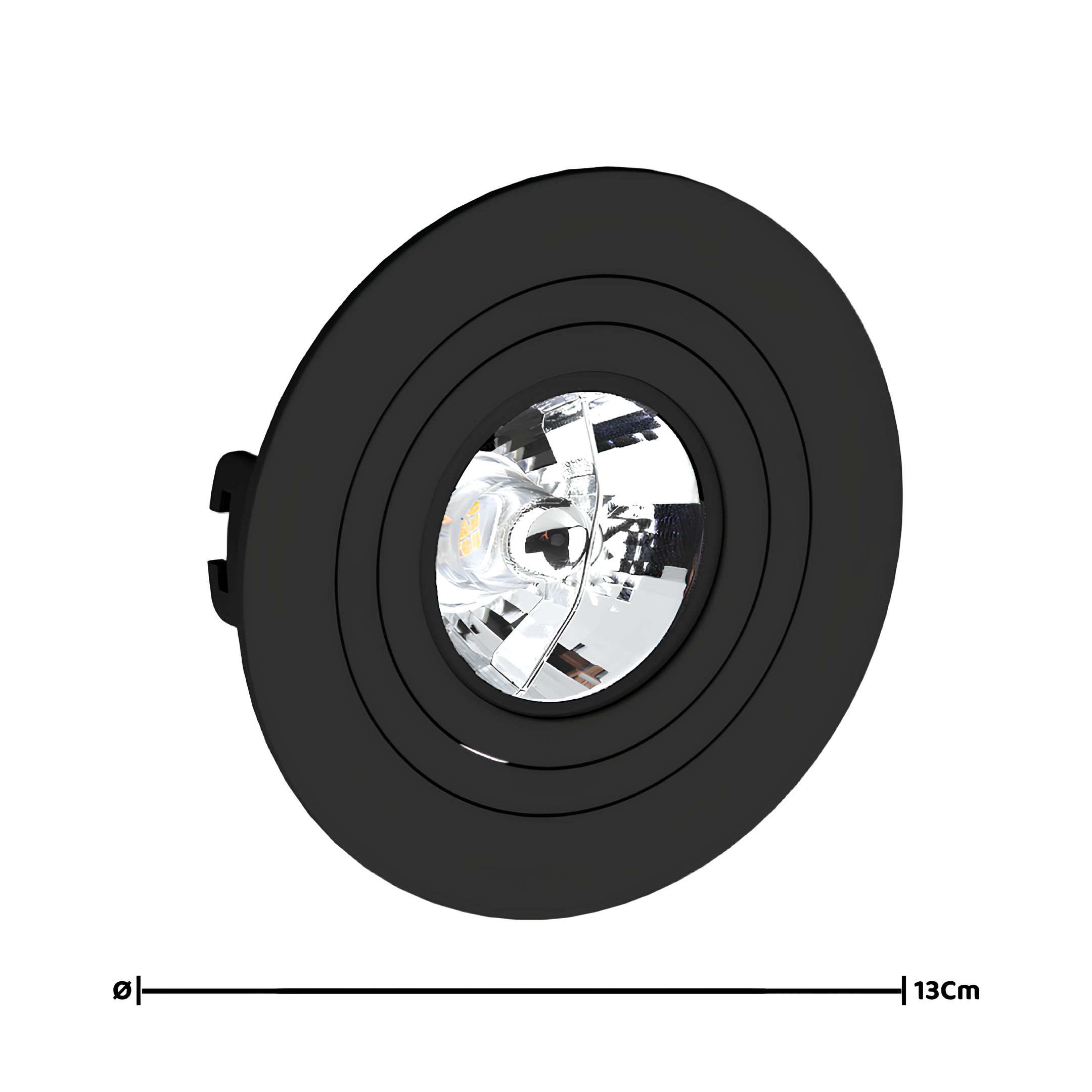 Spot Redondo Embutir Face Plana Ar70 13x3,5Cm Saveenergy