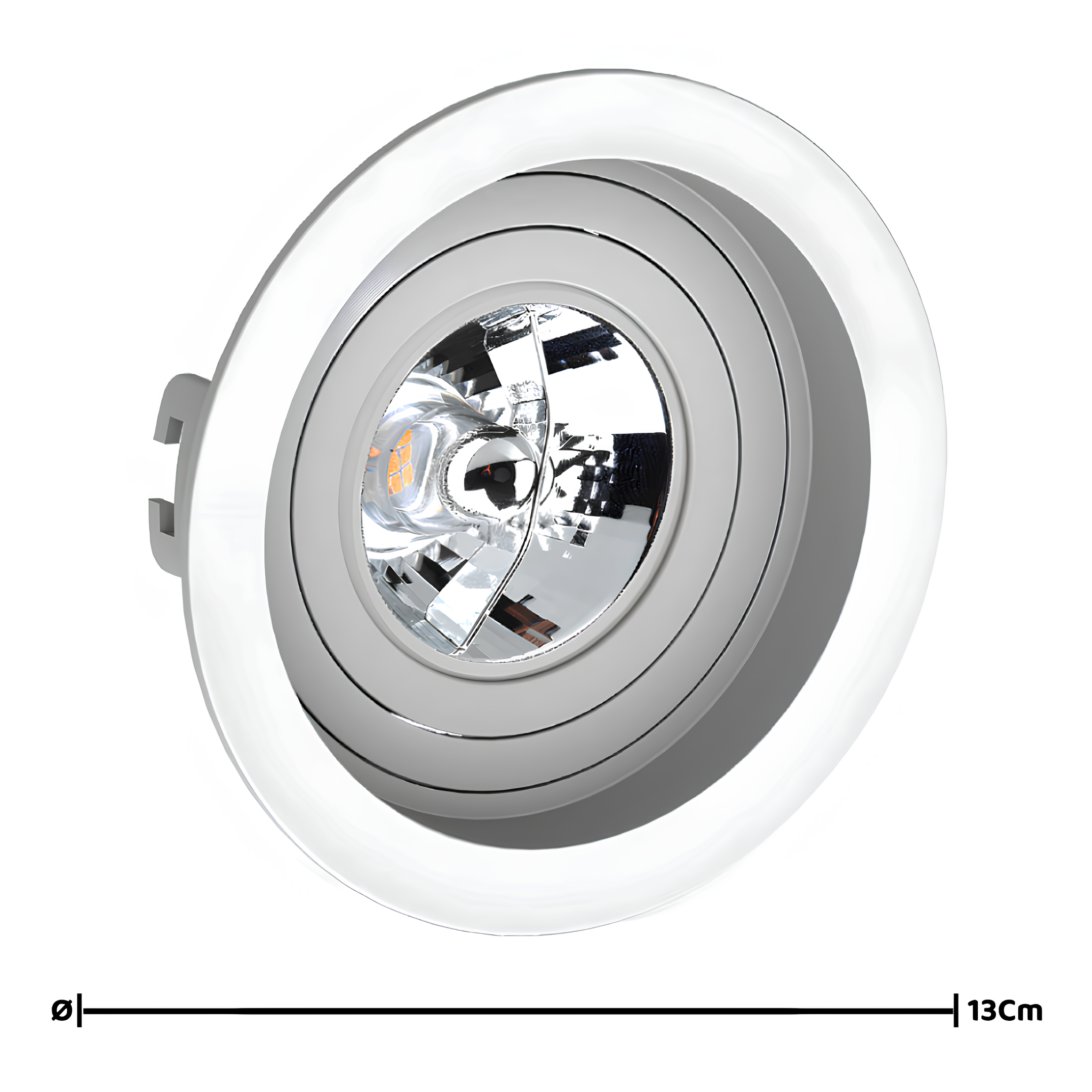 Spot Redondo Embutir Face Recuado Ar70 13x3,5Cm Saveenergy