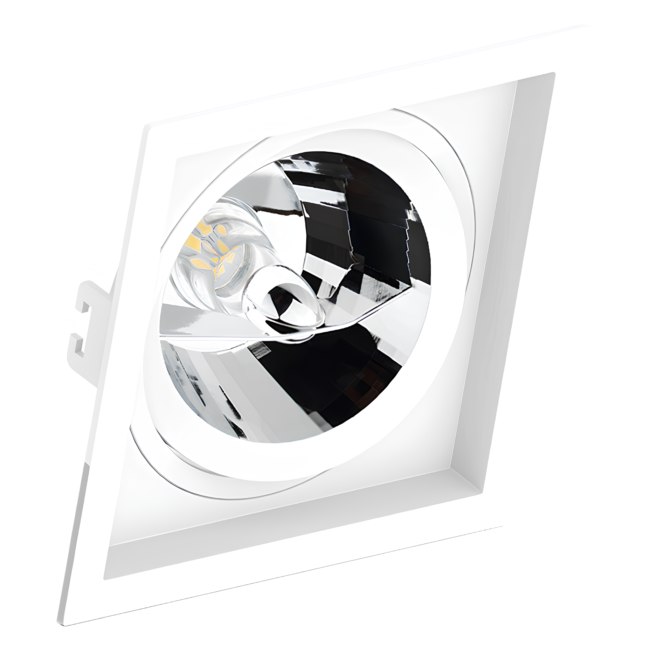 Spot Quadrado Embutir Face Recuado Ar111 17x3,5Cm Saveenergy