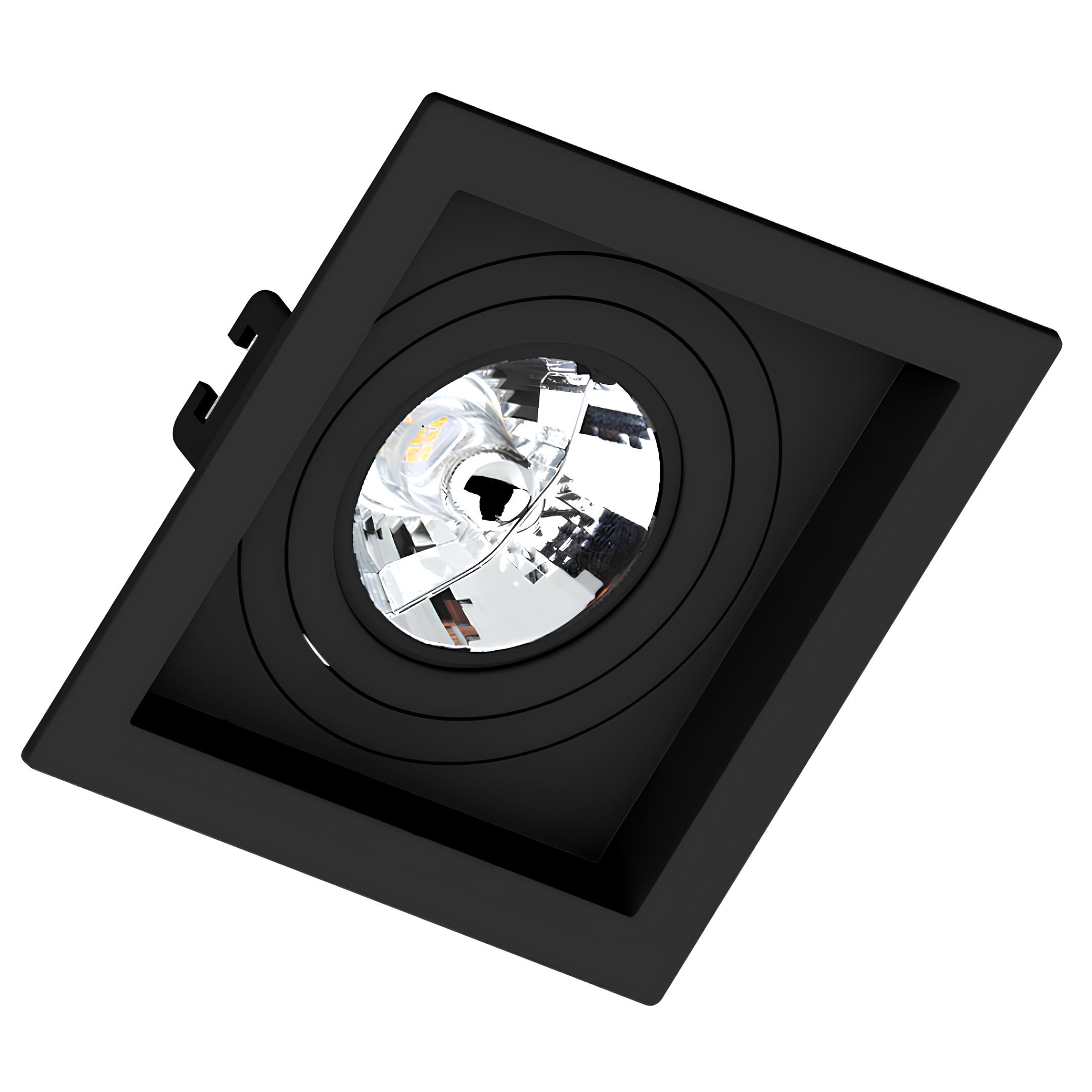 Spot Quadrado Embutir Face Recuado Ar70 13x3,5cm Saveenergy