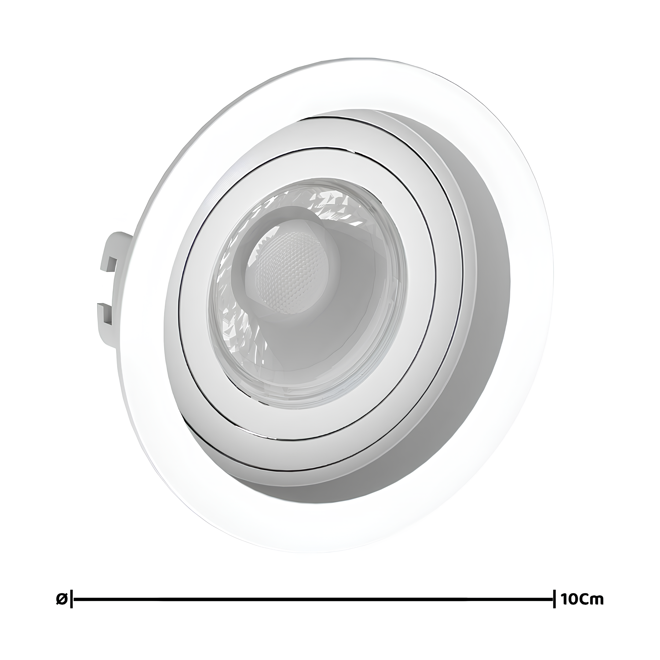 Spot Redondo Embutir Face Recuado Dicroica 10x3,5Cm Saveenergy