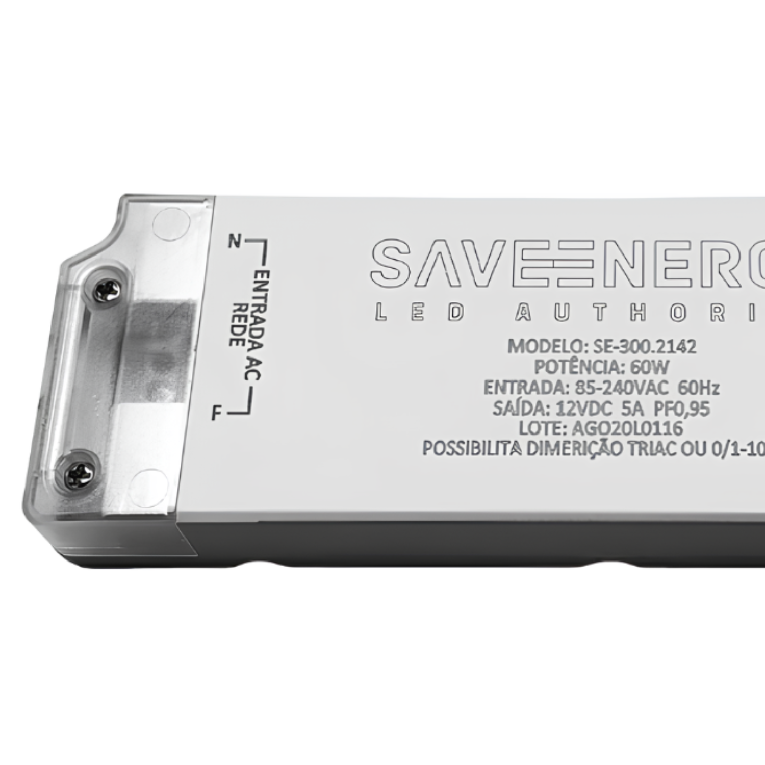 Fonte Dimerizável 60W 5A 12Vdc Bivolt SE-300.2142 Saveenergy