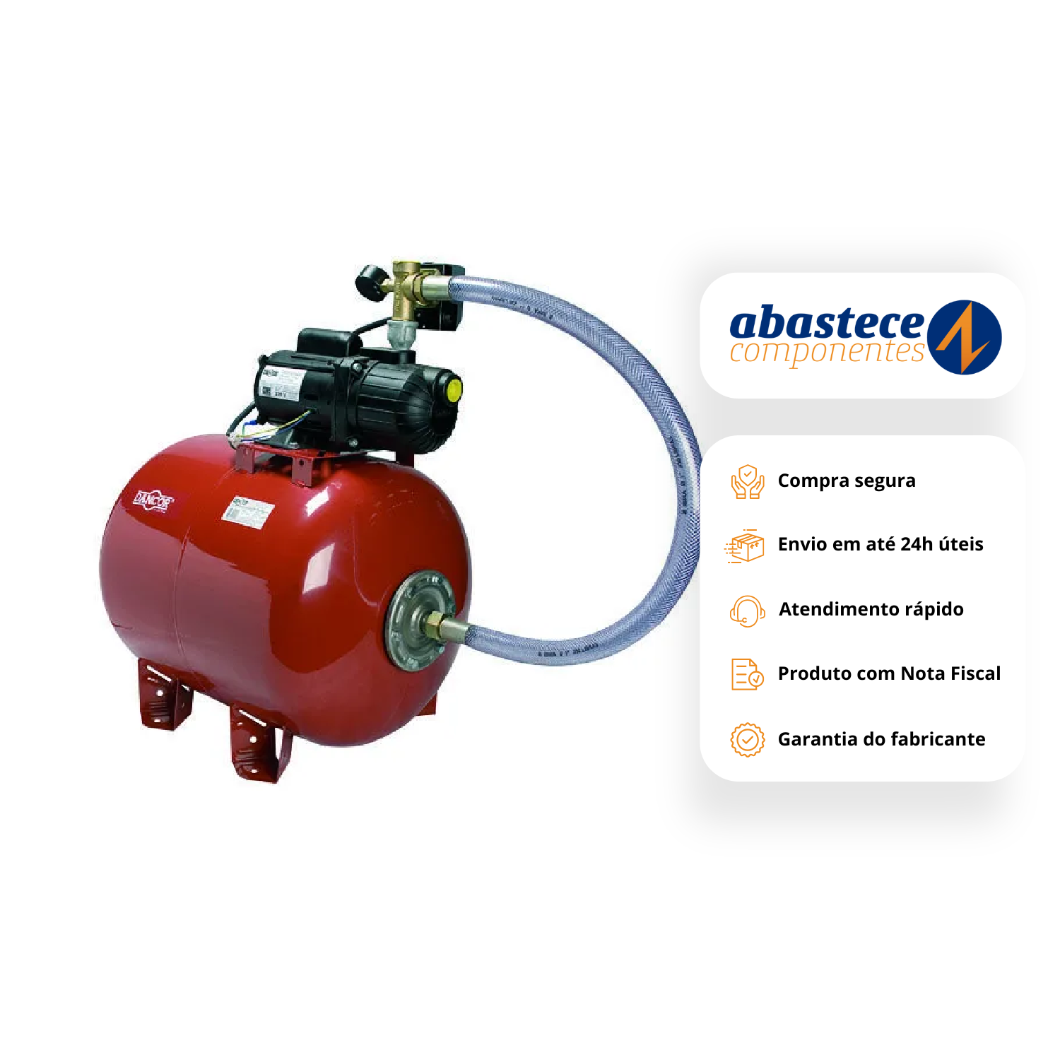 Pressurizador Horizontal De Pressão TDV-20 220V Dancor